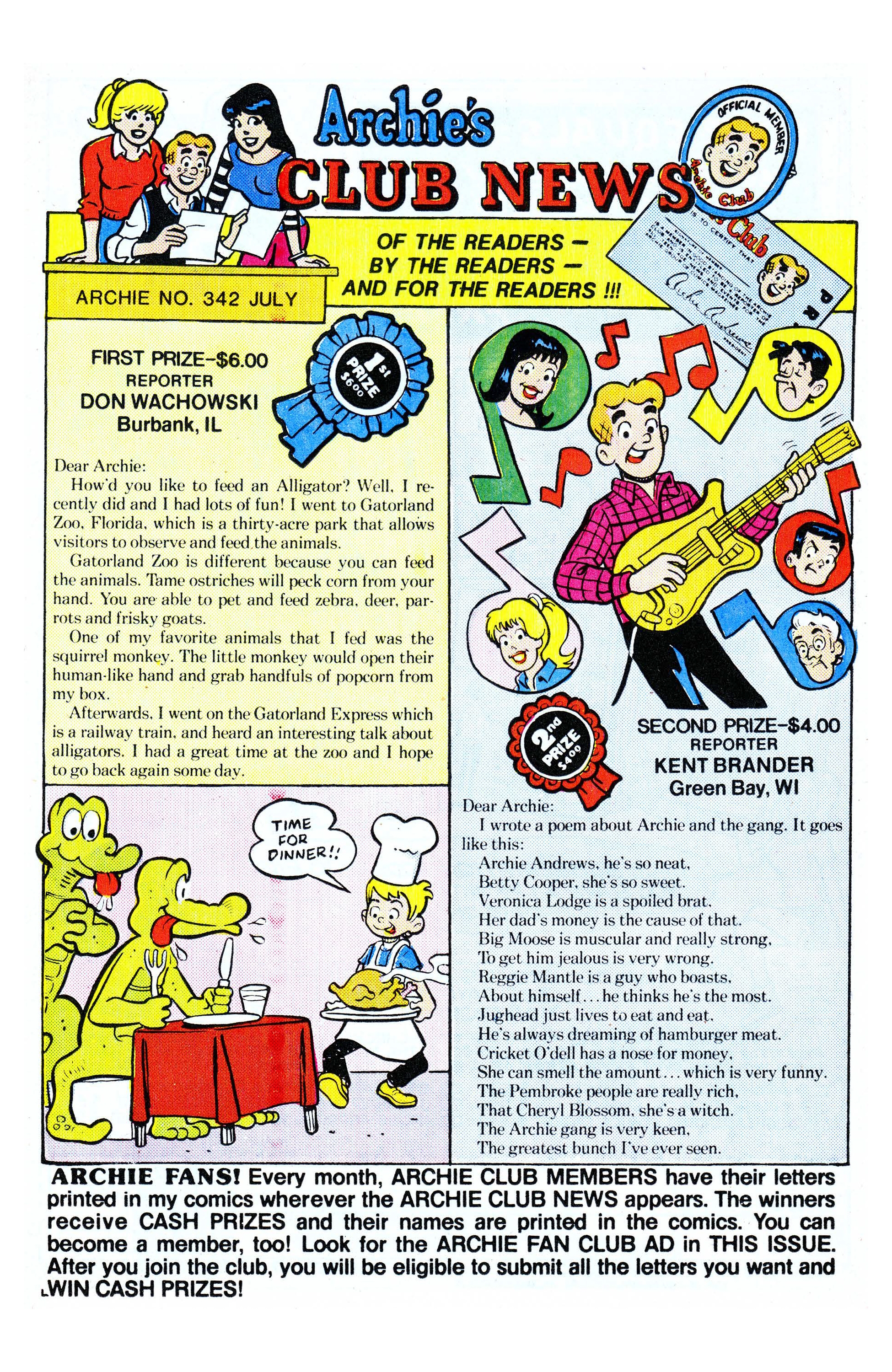 Read online Archie (1960) comic -  Issue #342 - 21