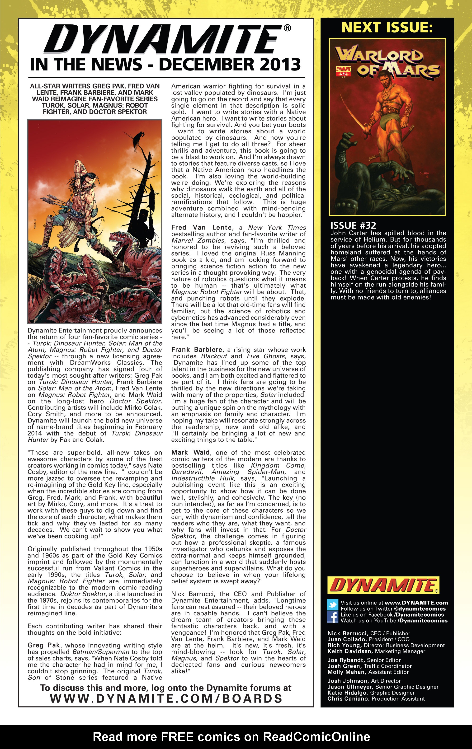 Read online Warlord of Mars comic -  Issue #31 - 23