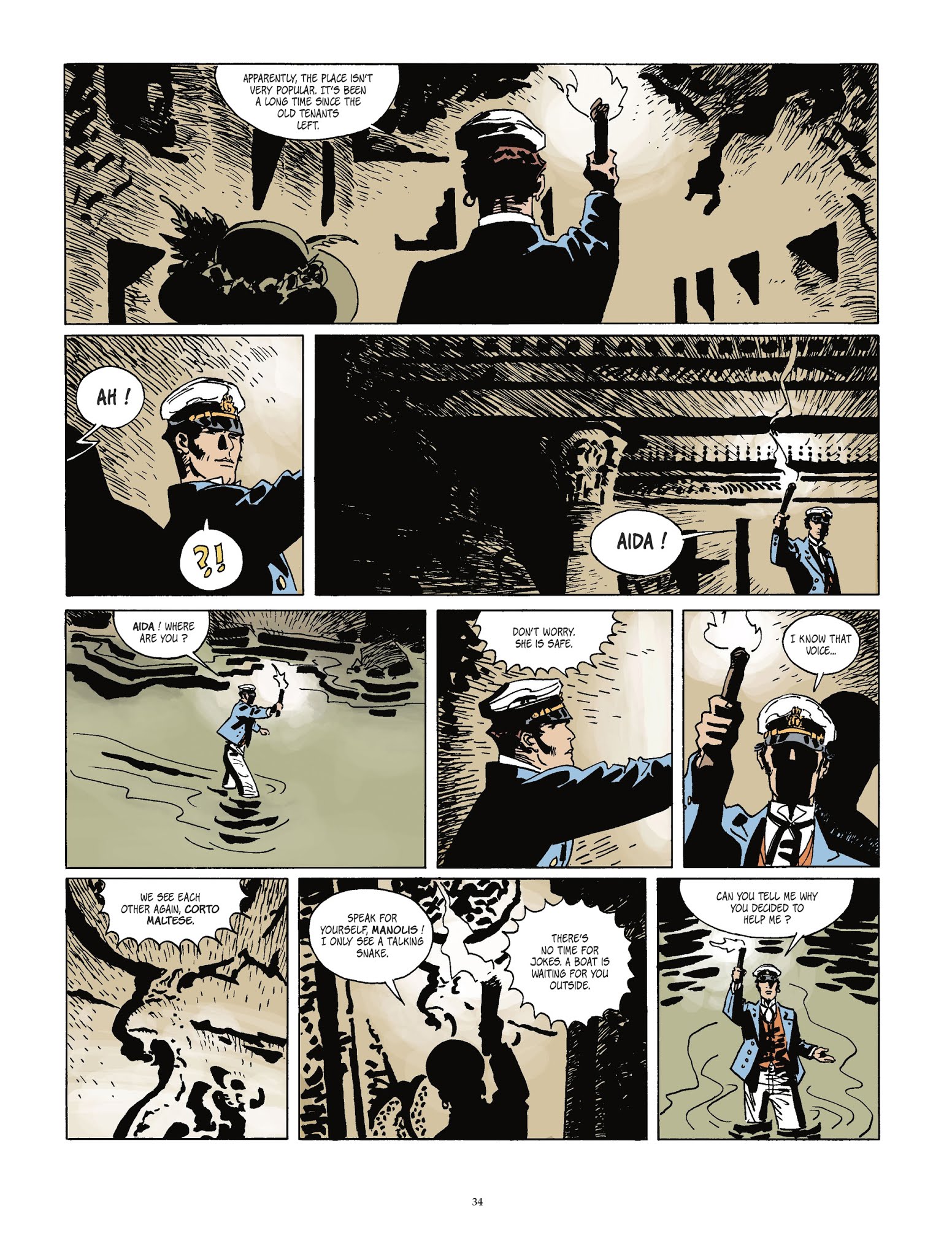 Read online Corto Maltese [GER] comic -  Issue #16 - 34