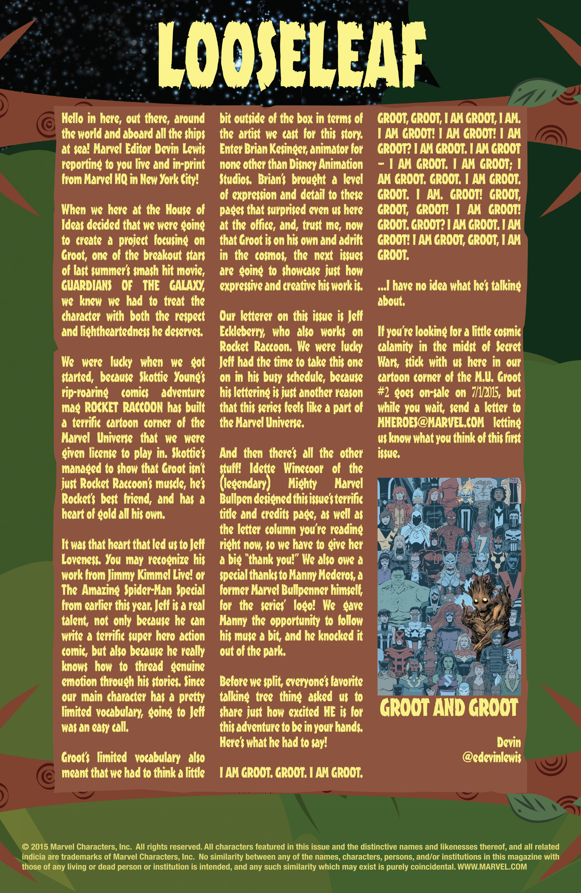 Read online Groot comic -  Issue #1 - 23