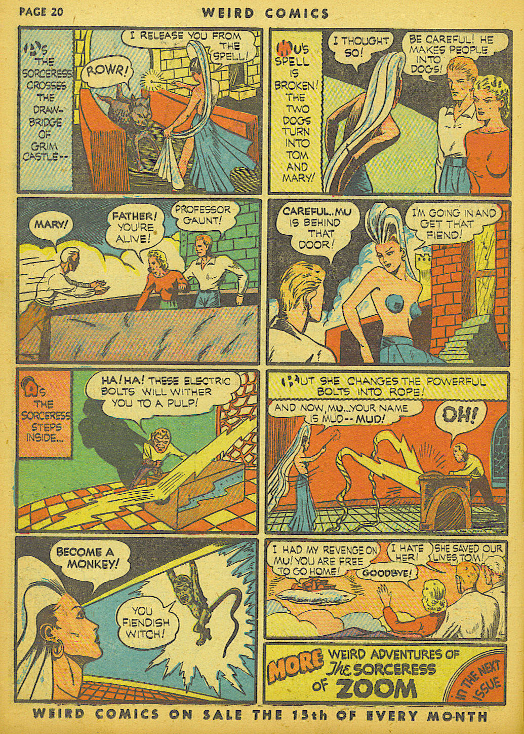 Read online Weird Comics comic -  Issue #11 - 22