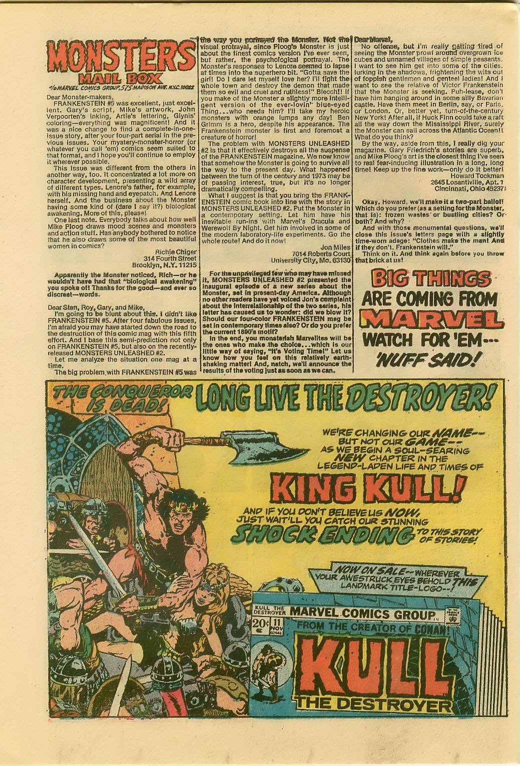 Read online Frankenstein (1973) comic -  Issue #7 - 22