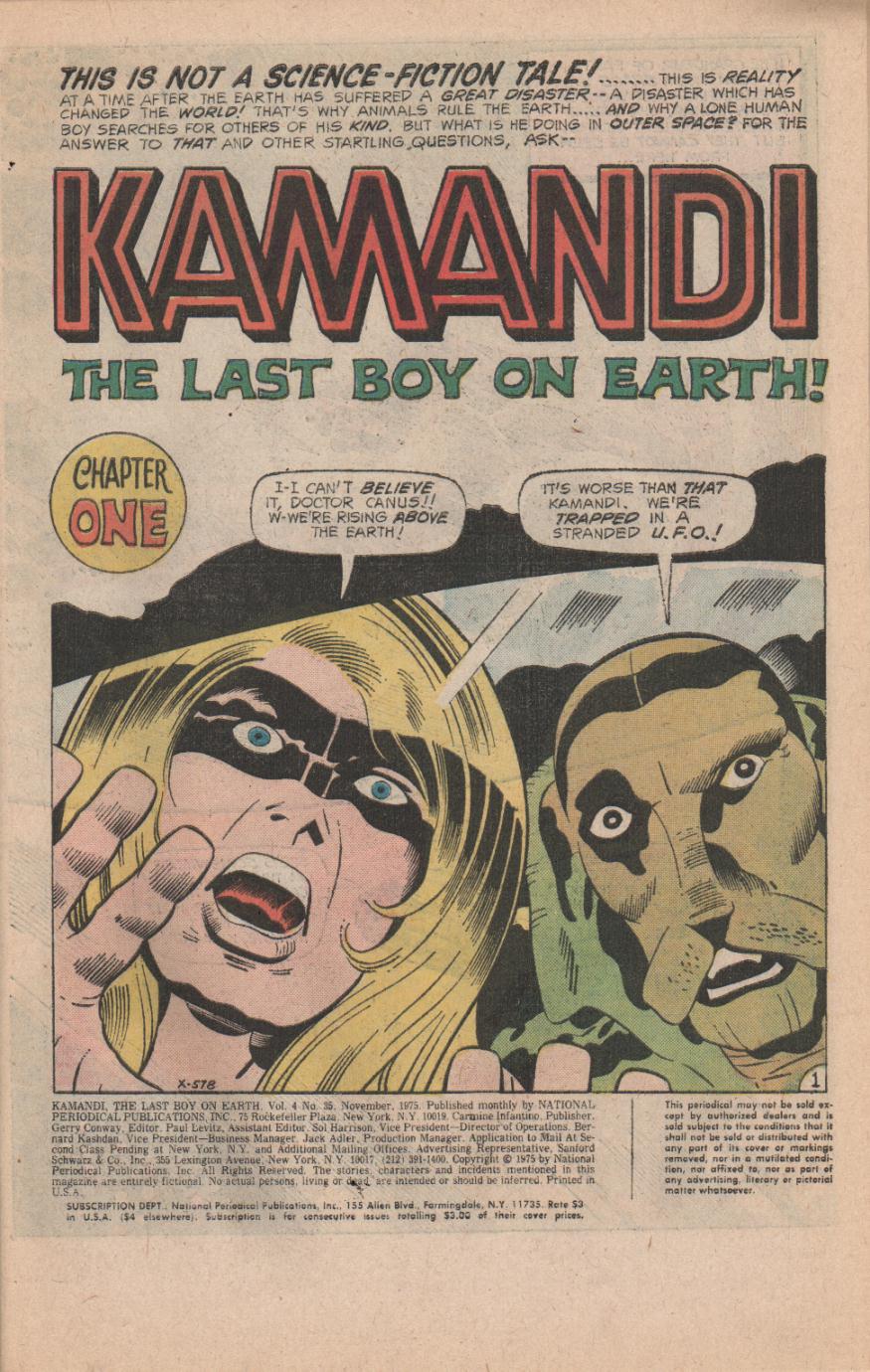 Read online Kamandi, The Last Boy On Earth comic -  Issue #35 - 3