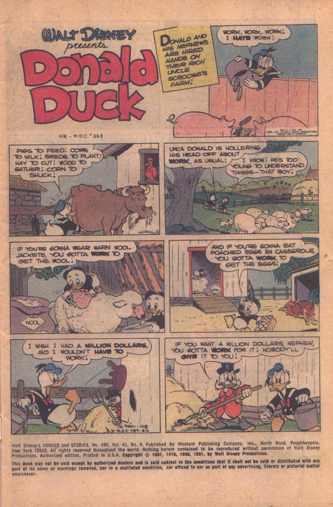 Read online Walt Disney's Comics and Stories comic -  Issue #489 - 3