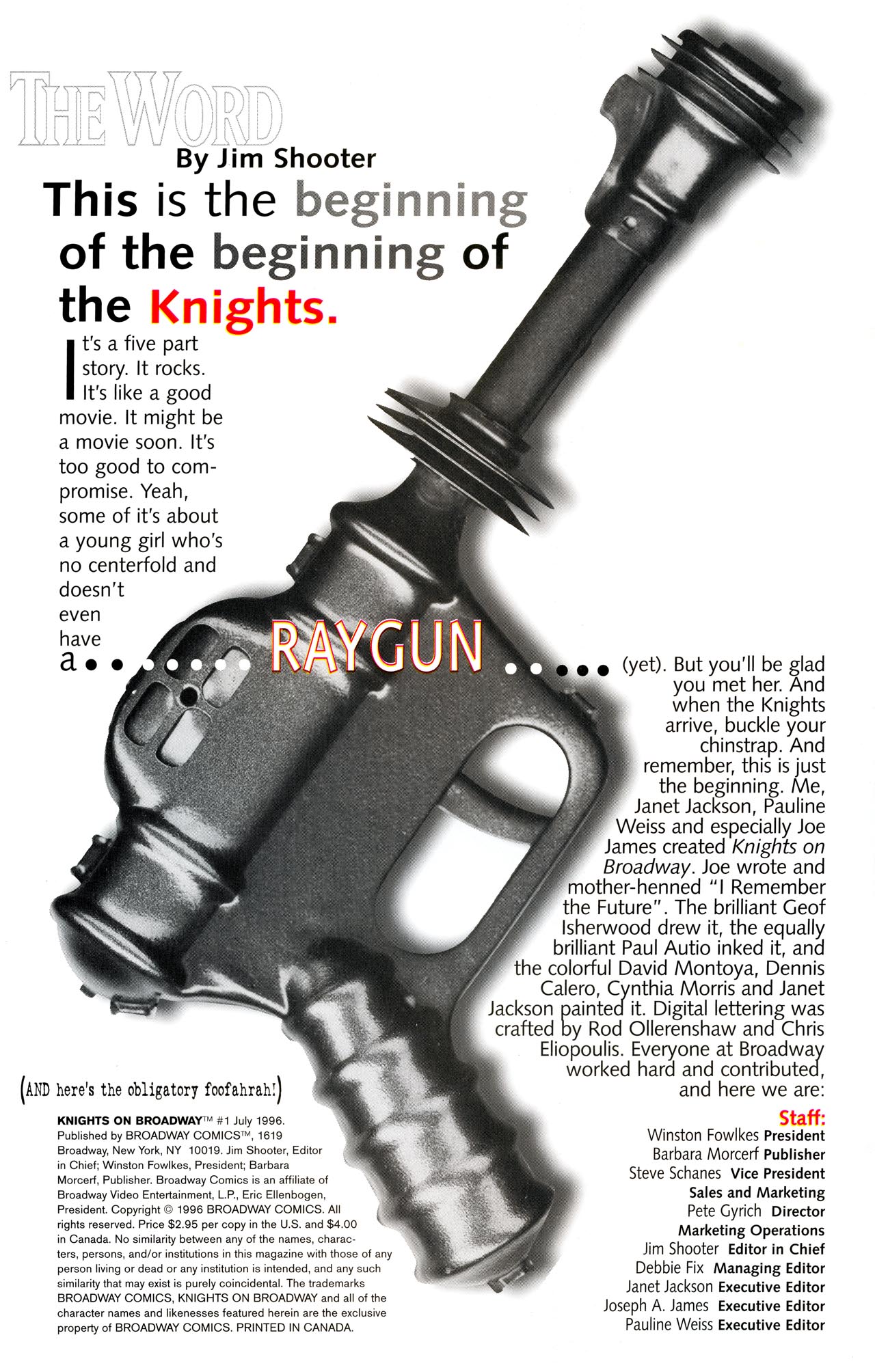 Read online Knights on Broadway comic -  Issue #1 - 2