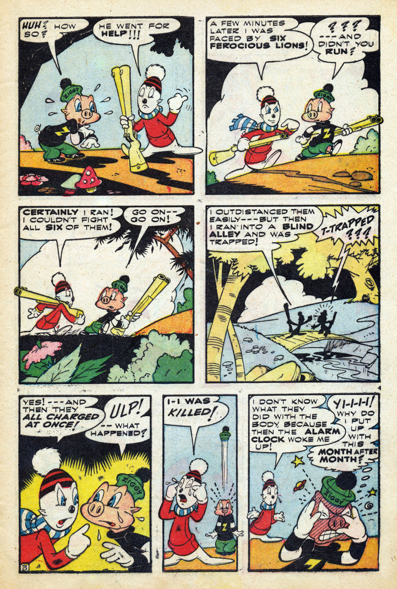 Read online Ziggy Pig-Silly Seal Comics (1944) comic -  Issue #3 - 5