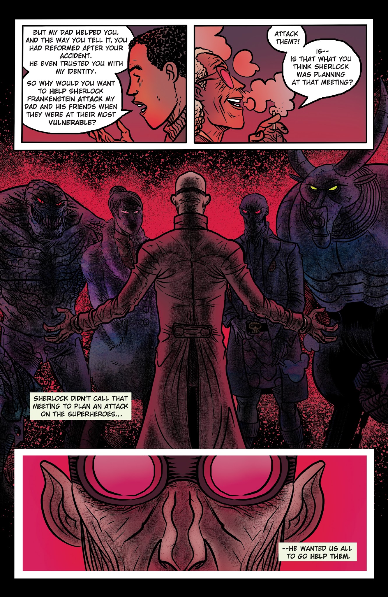 Read online Sherlock Frankenstein and the Legion of Evil comic -  Issue #3 - 15