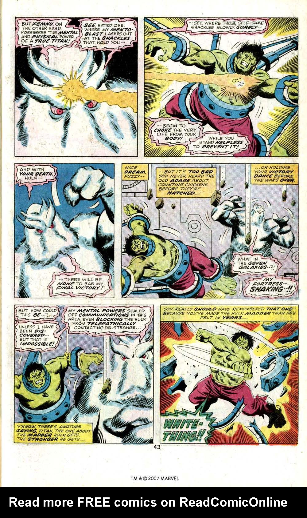 Read online The Incredible Hulk (1968) comic -  Issue # _Annual 1976 - 45