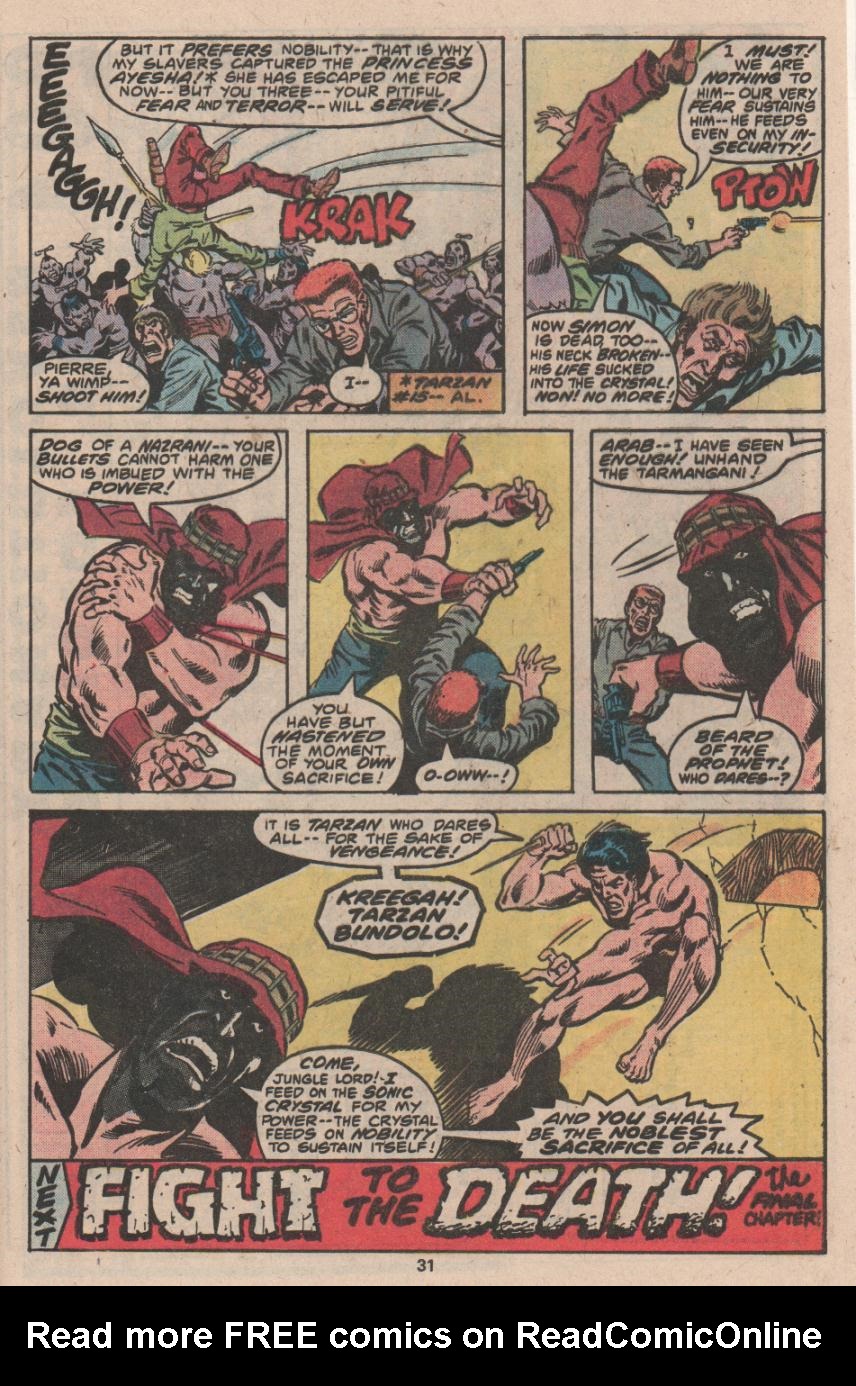 Read online Tarzan (1977) comic -  Issue #22 - 19
