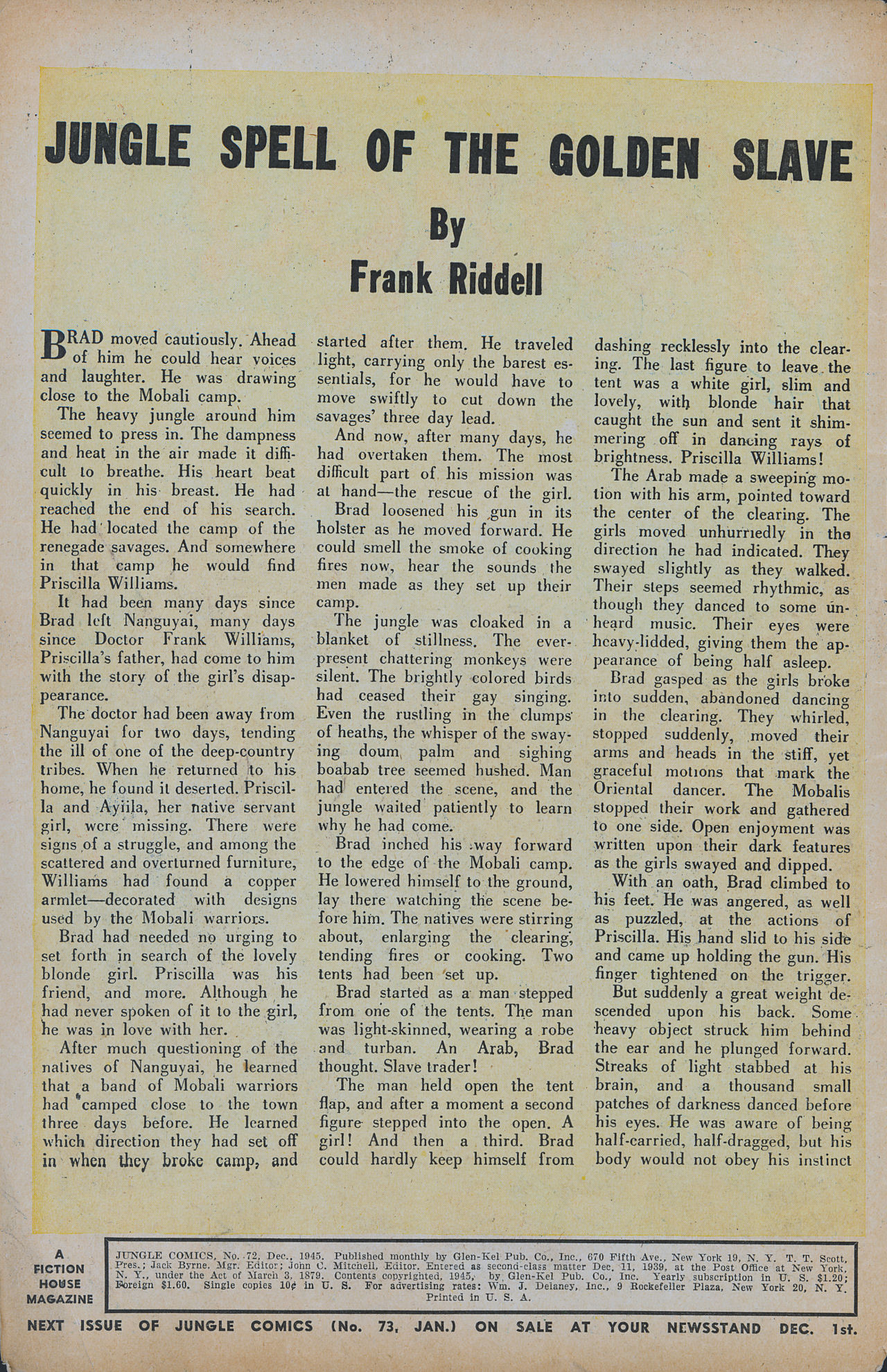 Read online Jungle Comics comic -  Issue #72 - 2