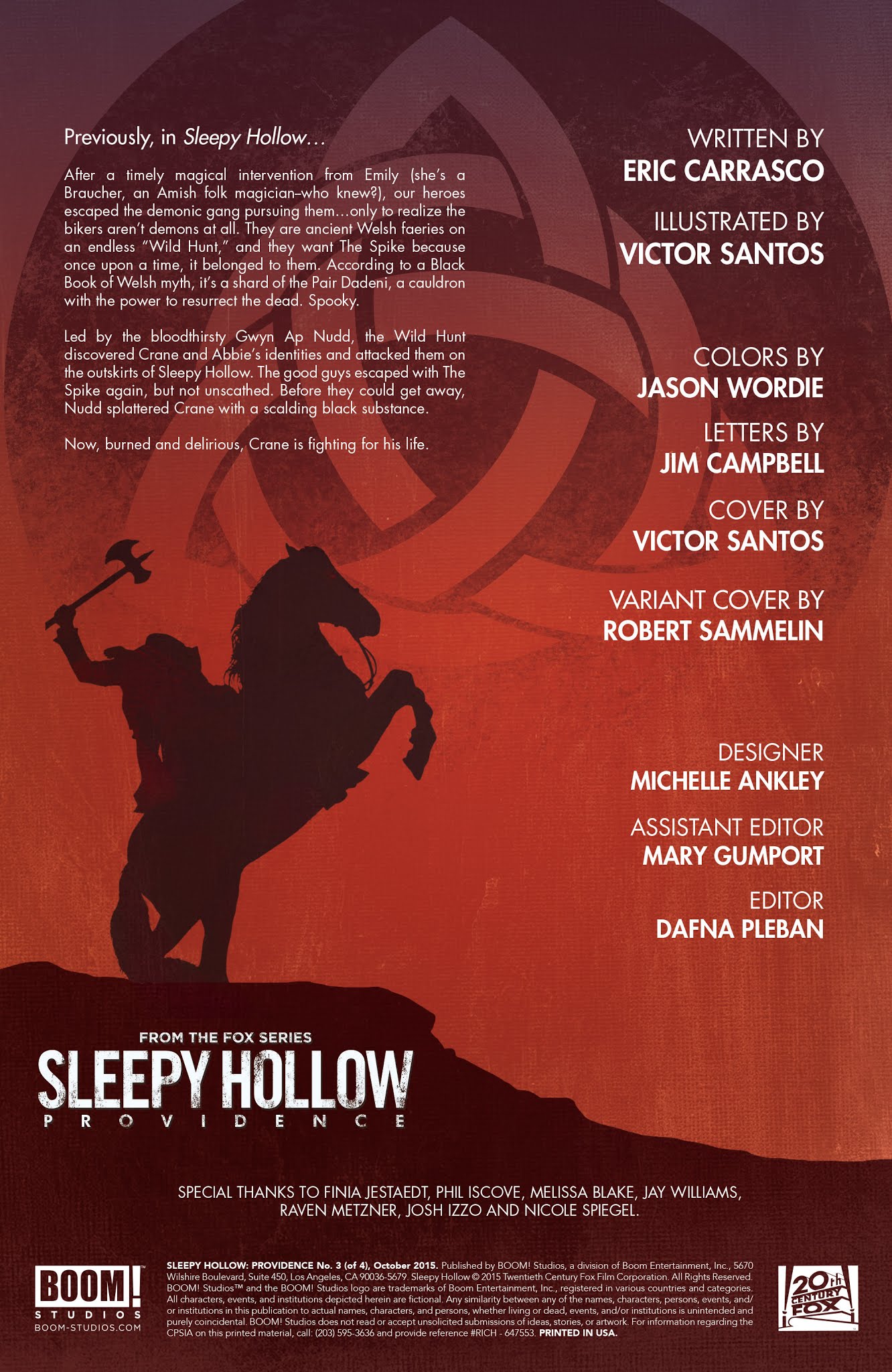 Read online Sleepy Hollow: Providence comic -  Issue #3 - 3