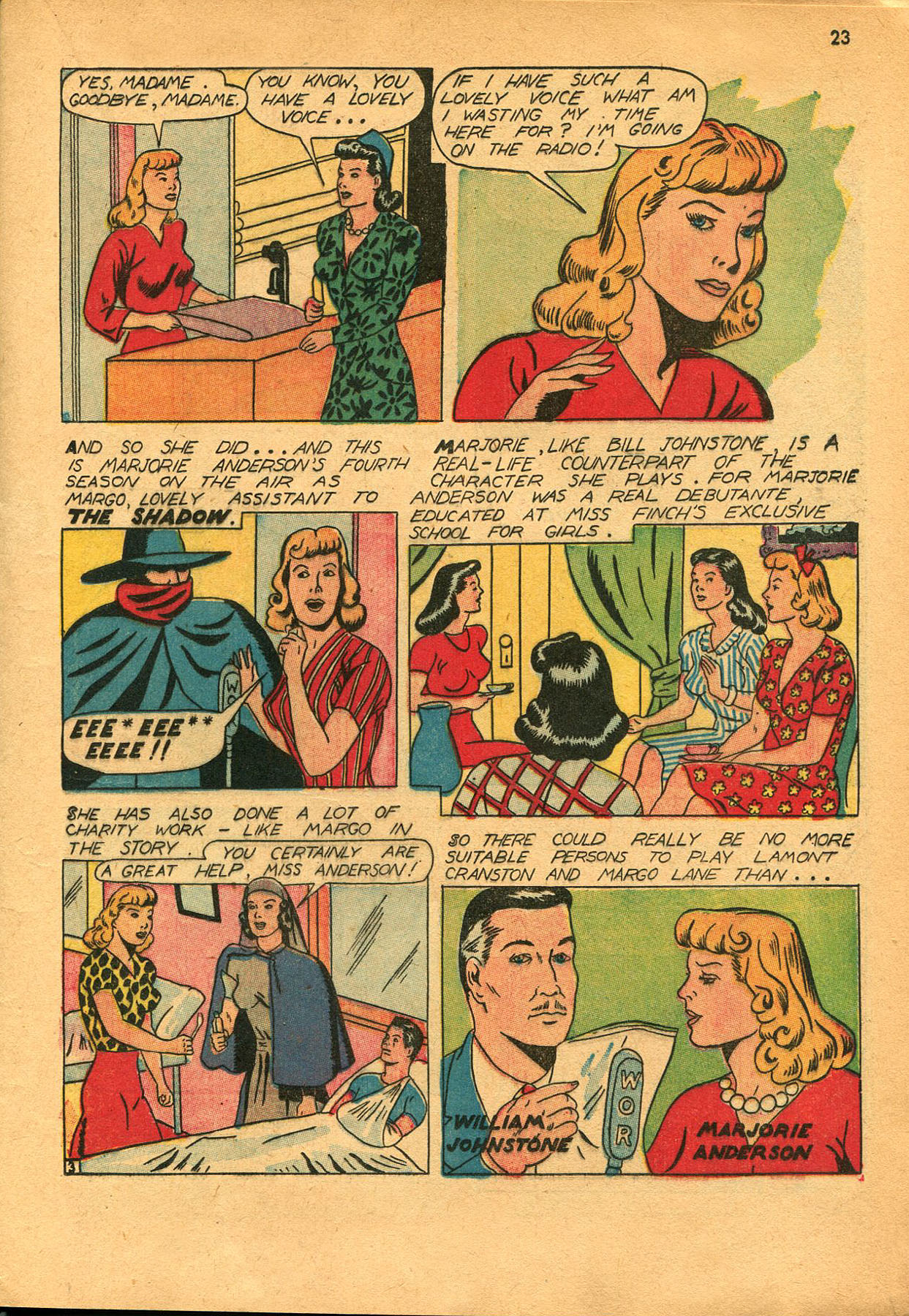 Read online Shadow Comics comic -  Issue #23 - 23