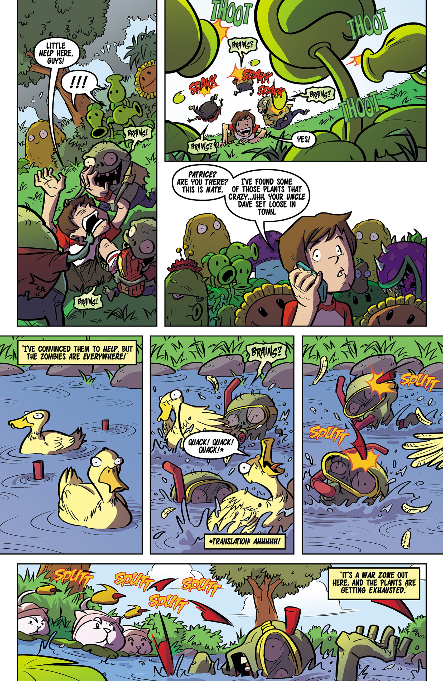 Read online Plants vs. Zombies: Lawnmageddon comic -  Issue #3 - 4