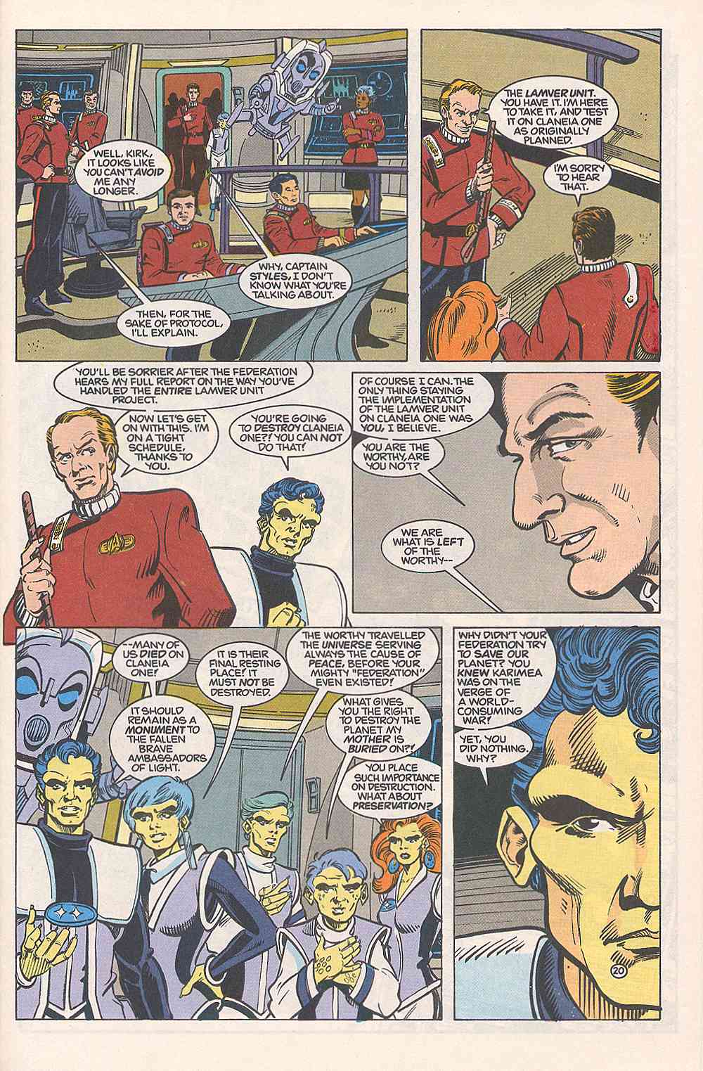 Read online Star Trek (1989) comic -  Issue #15 - 20