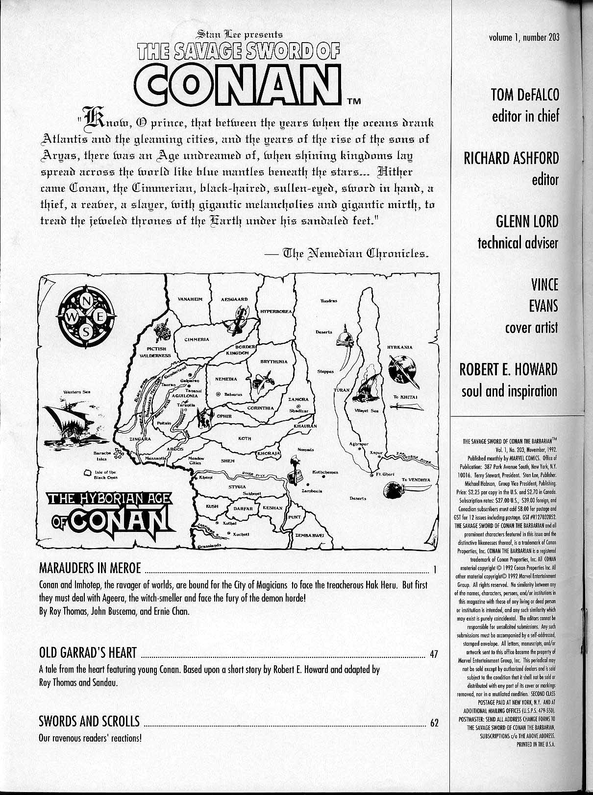 Read online The Savage Sword Of Conan comic -  Issue #203 - 2