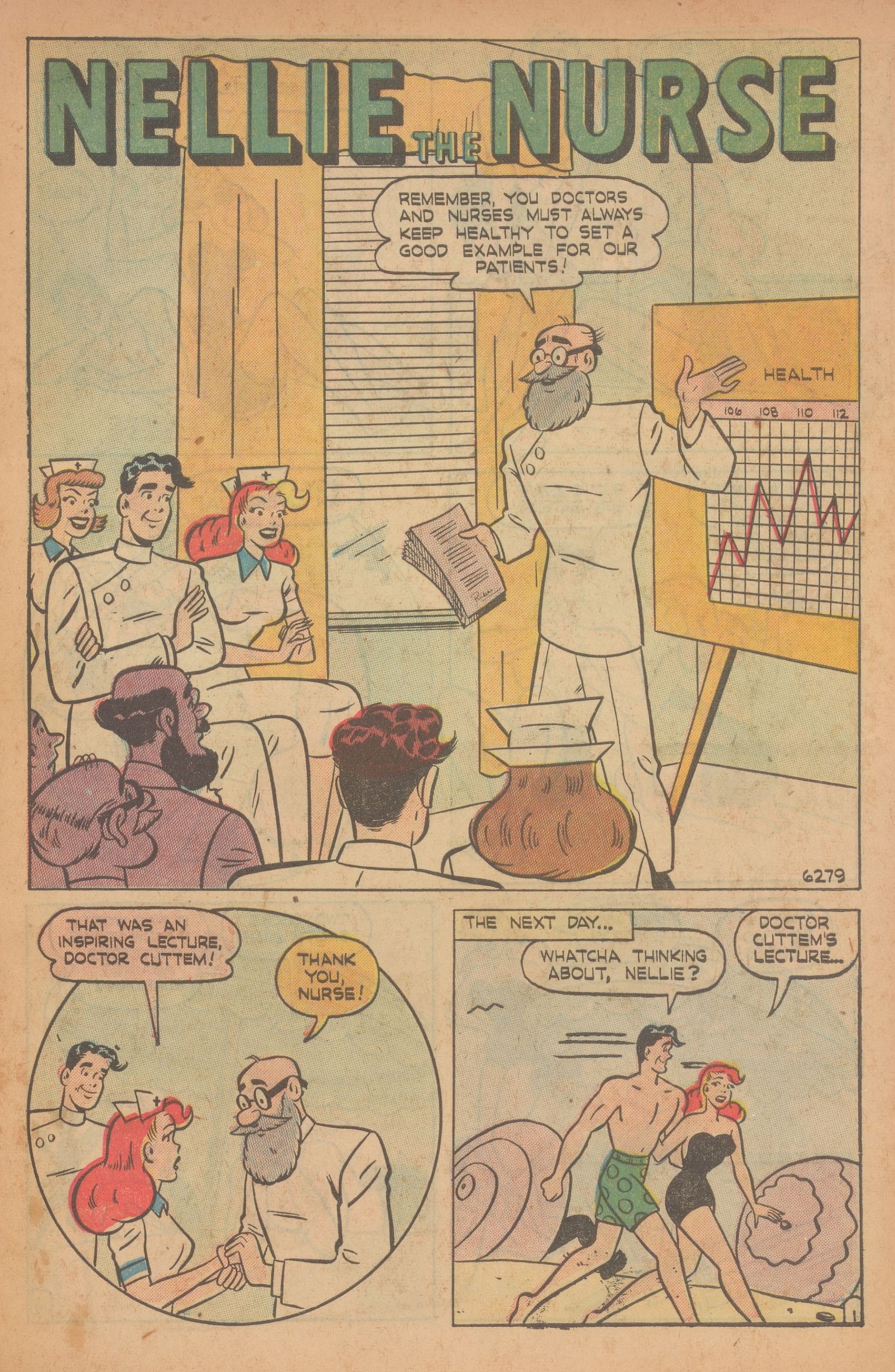 Read online Nellie The Nurse (1945) comic -  Issue #22 - 11