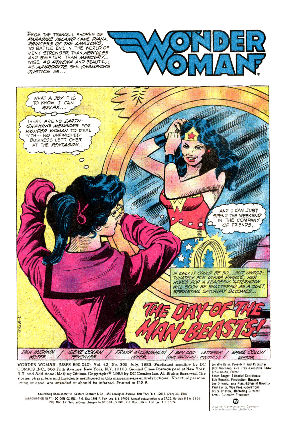 Read online Wonder Woman (1942) comic -  Issue #305 - 3