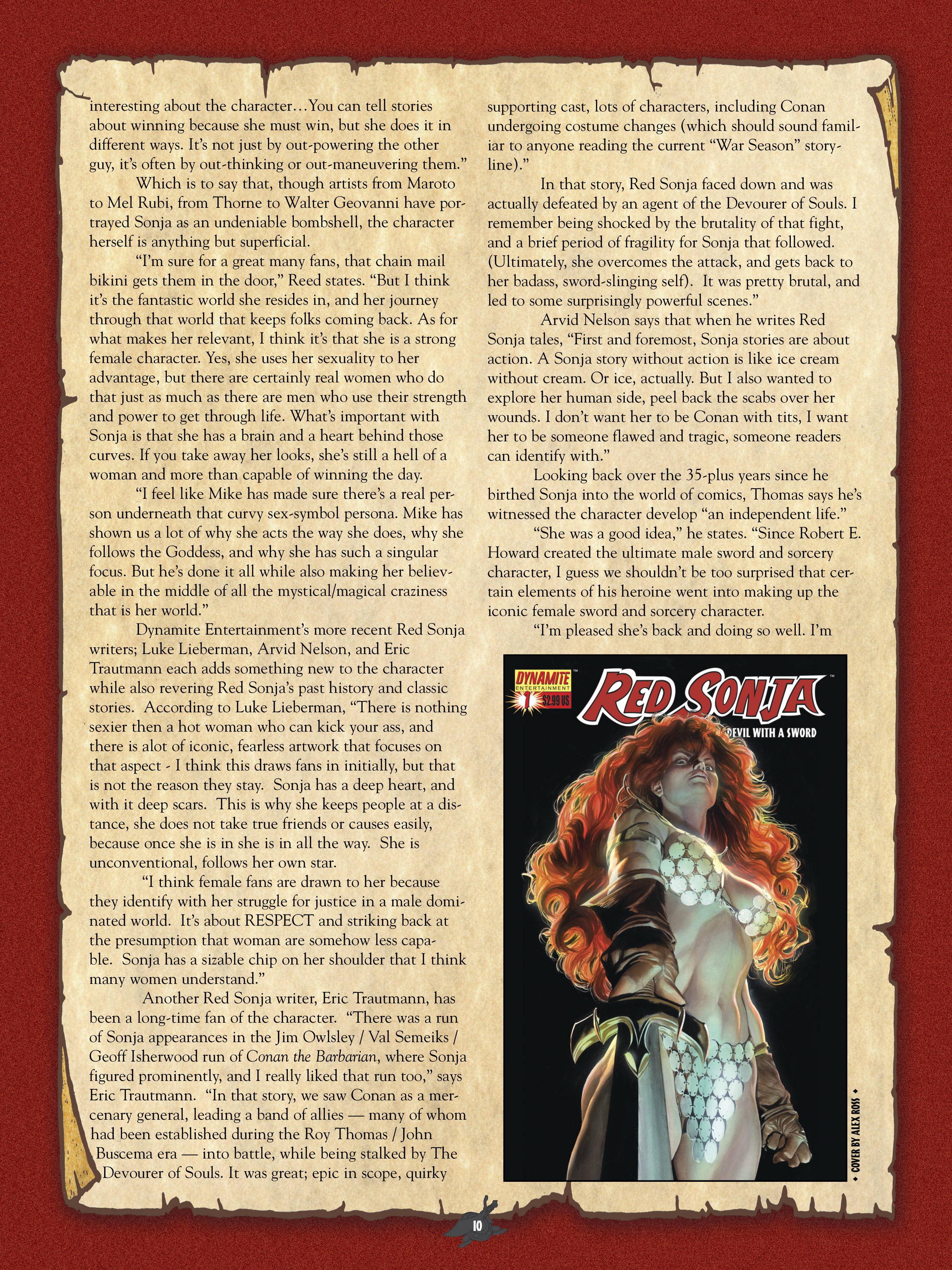 Read online The Art of Red Sonja comic -  Issue # TPB 1 (Part 1) - 11