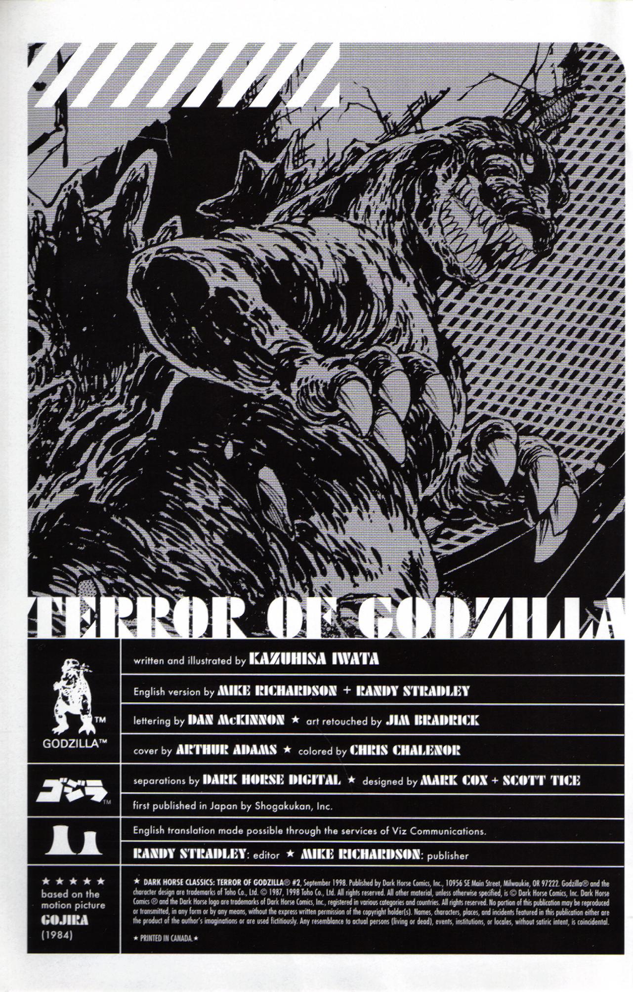 Dark Horse Classics: Terror of Godzilla Issue #2 #2 - English 2