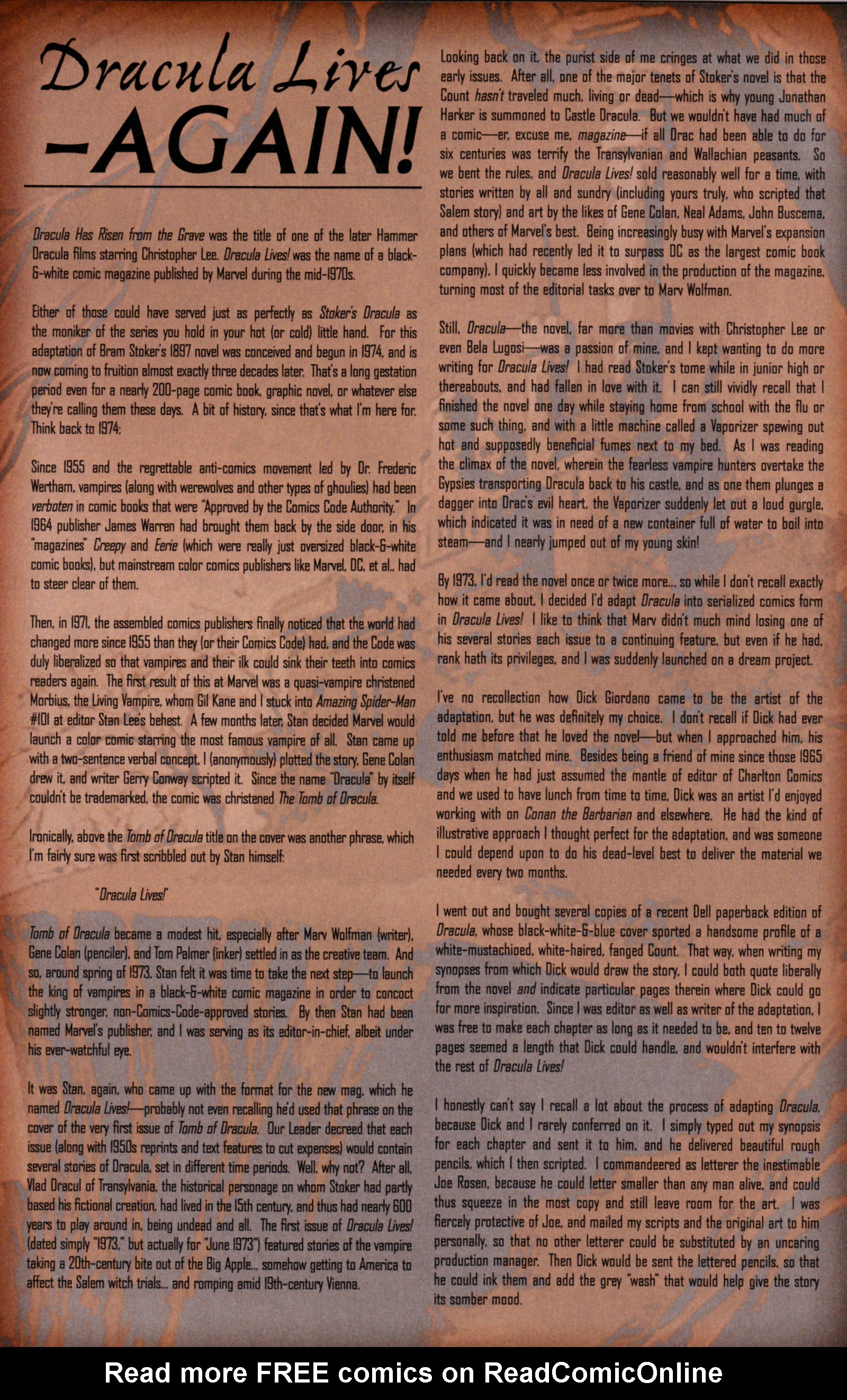 Read online Dracula comic -  Issue #1 - 48