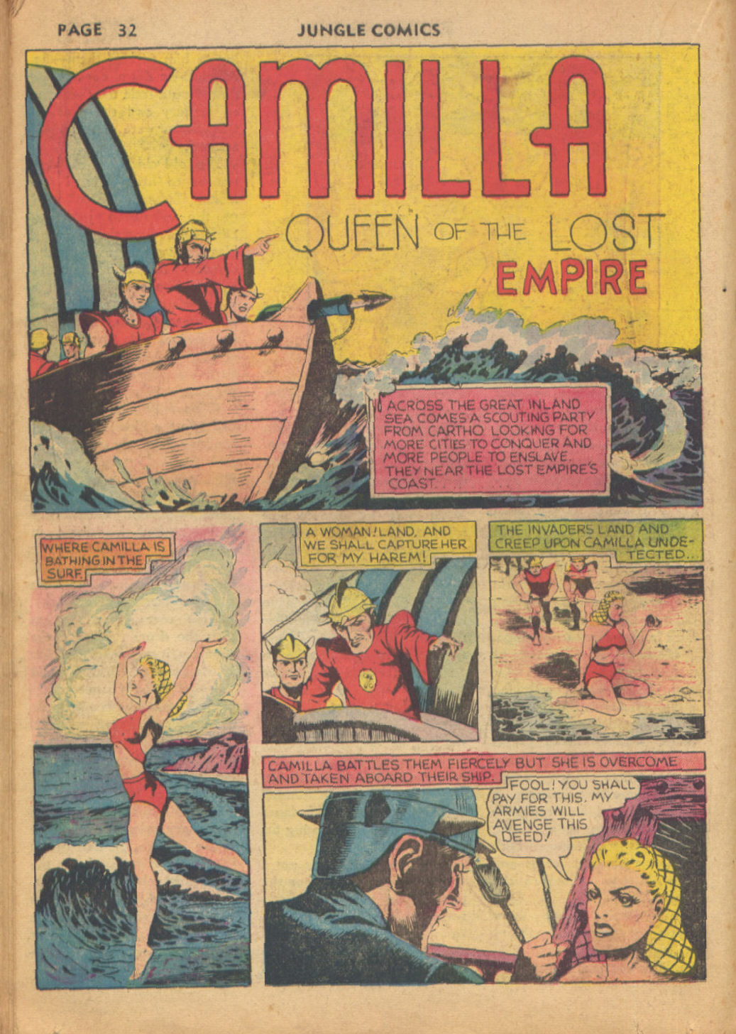 Read online Jungle Comics comic -  Issue #10 - 33