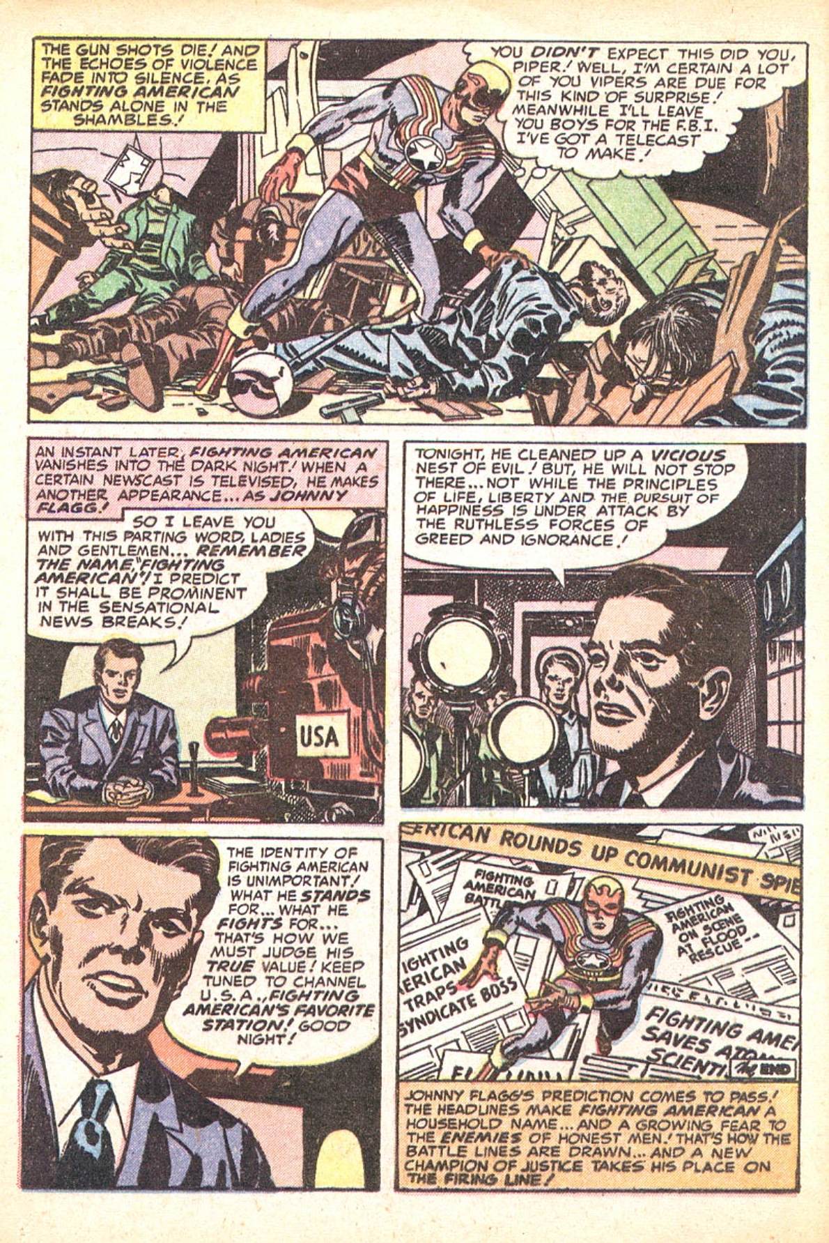 Read online Fighting American (1954) comic -  Issue #1 - 12