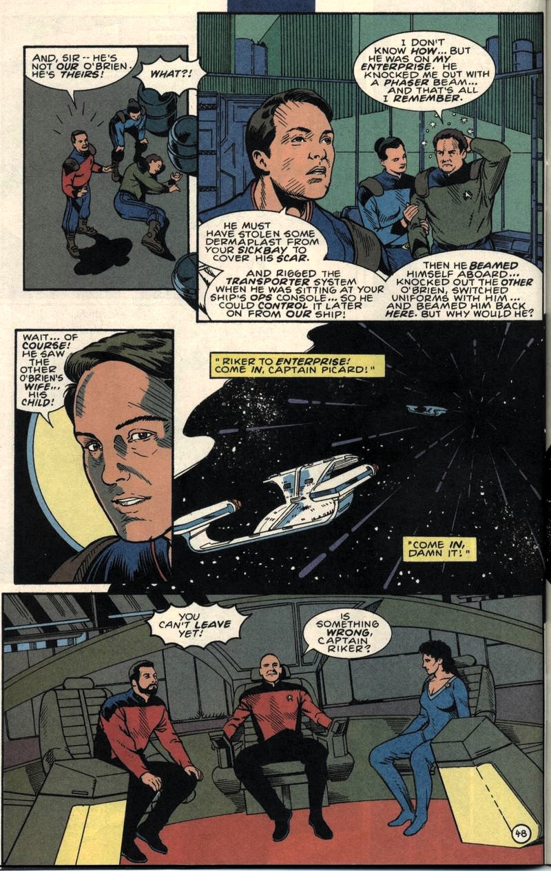 Read online Star Trek: The Next Generation (1989) comic -  Issue #50 - 49