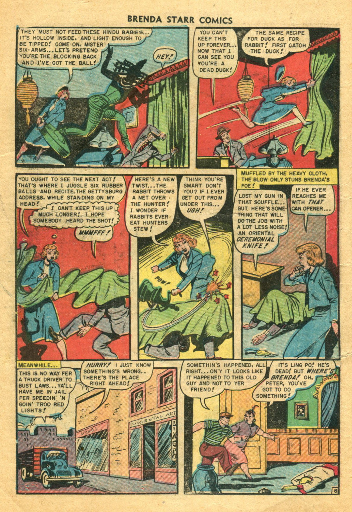 Read online Brenda Starr (1948) comic -  Issue #9 - 10