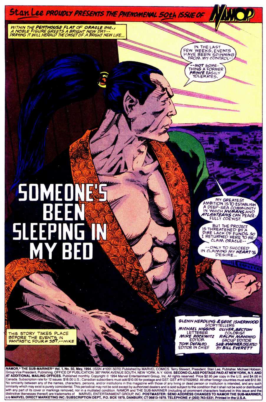 Read online Namor, The Sub-Mariner comic -  Issue #50 - 2