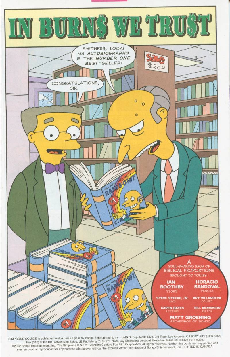 Read online Simpsons Comics comic -  Issue #69 - 2