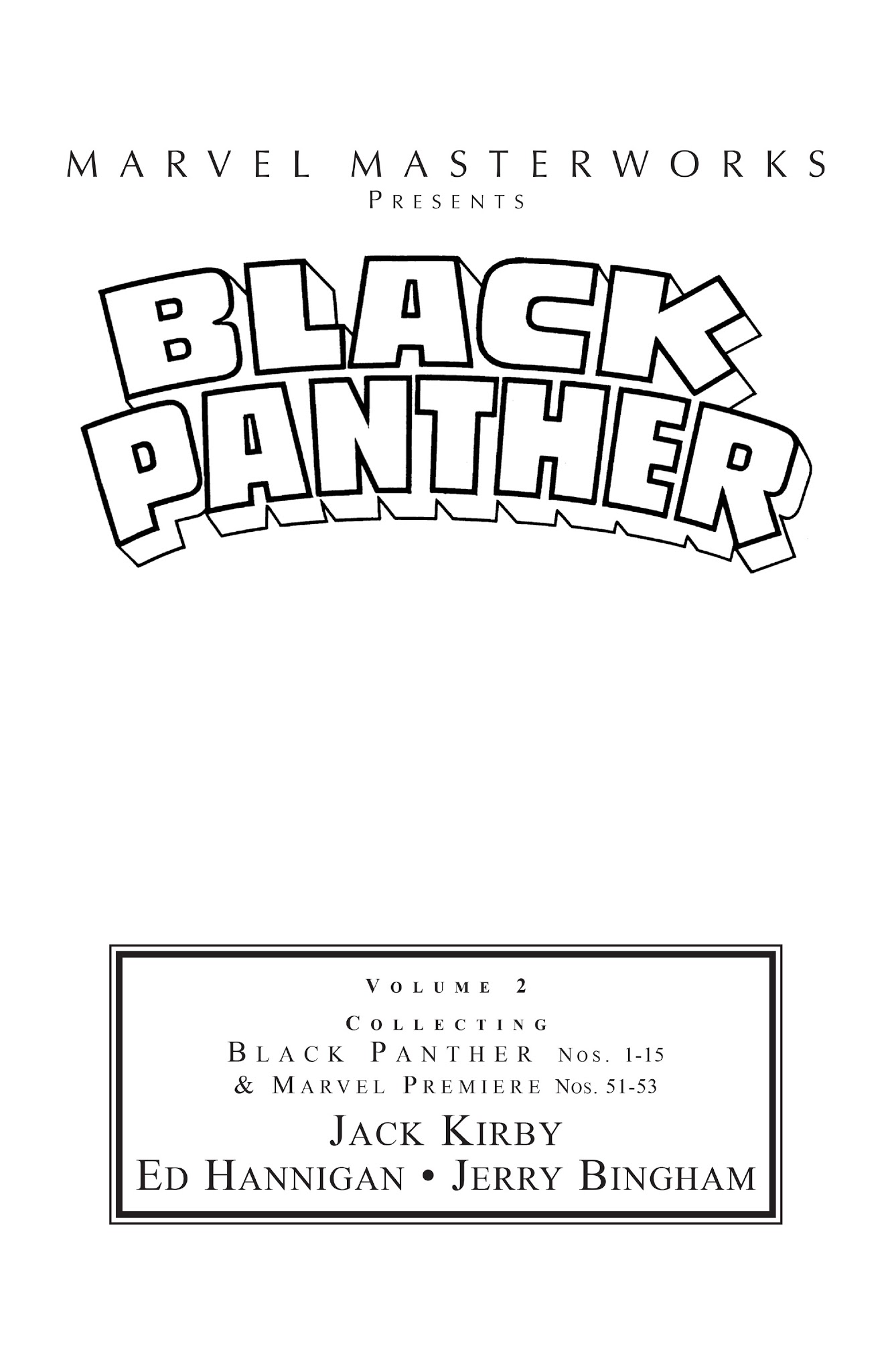 Read online Marvel Masterworks: The Black Panther comic -  Issue # TPB 2 - 2