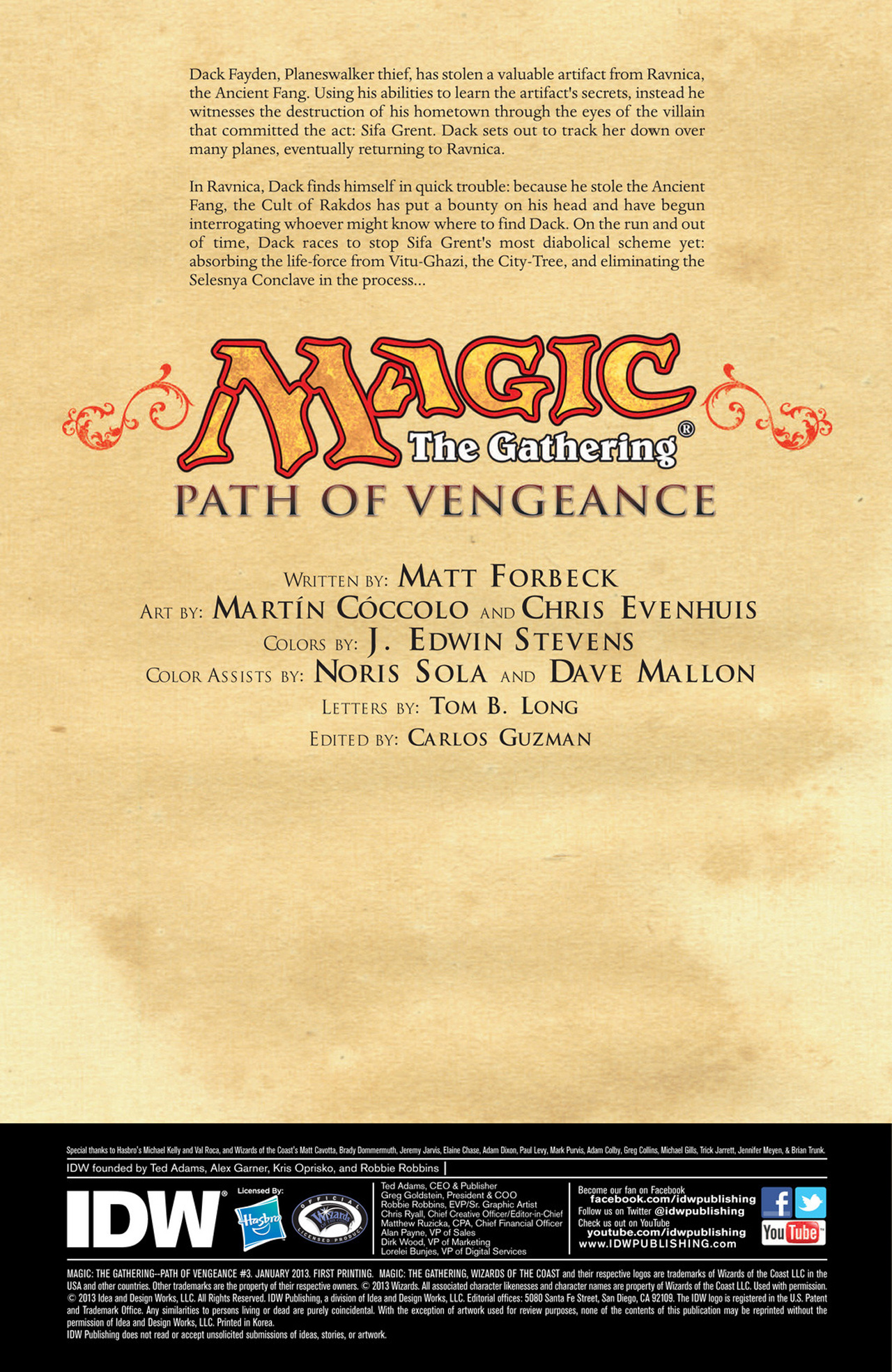 Read online Magic: The Gathering--Path of Vengeance comic -  Issue #3 - 2