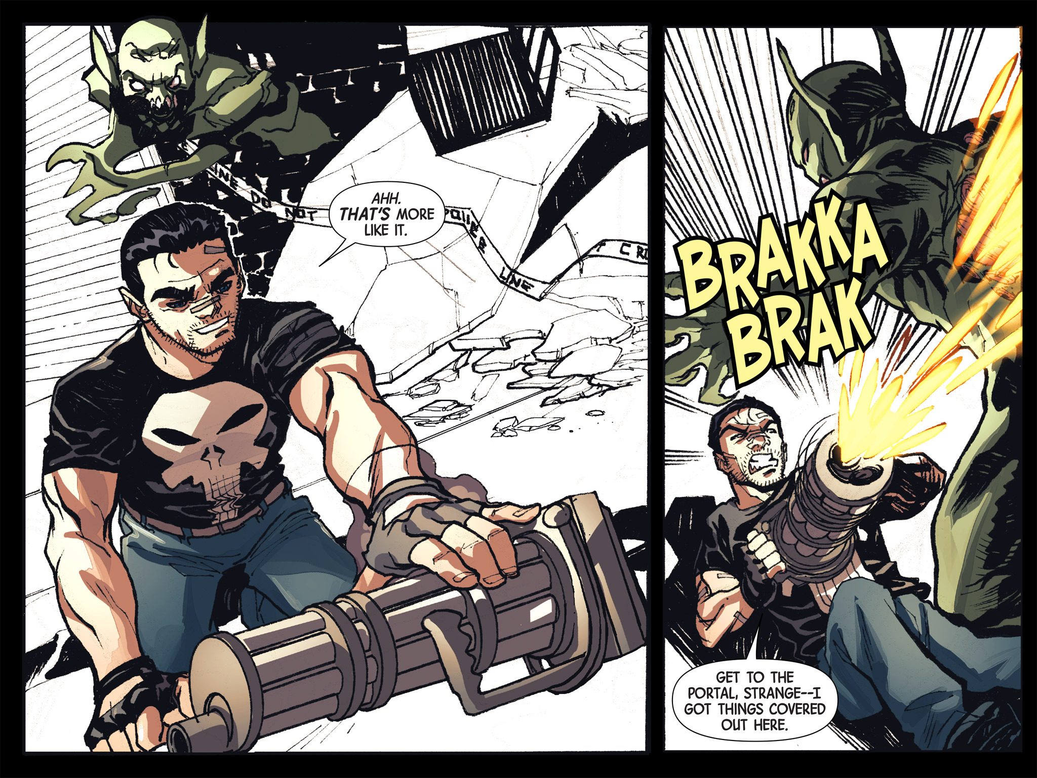 Read online Doctor Strange/Punisher: Magic Bullets Infinite Comic comic -  Issue #6 - 34
