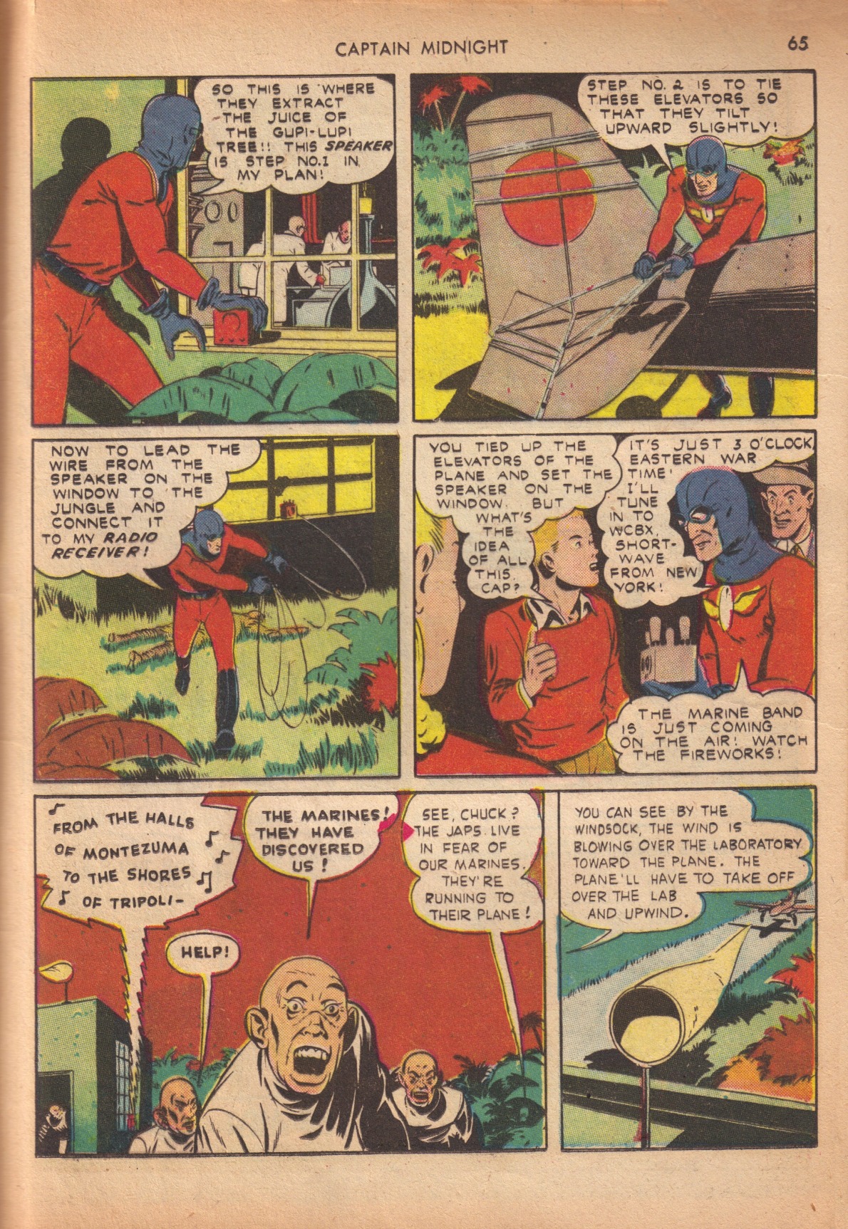 Read online Captain Midnight (1942) comic -  Issue #10 - 61