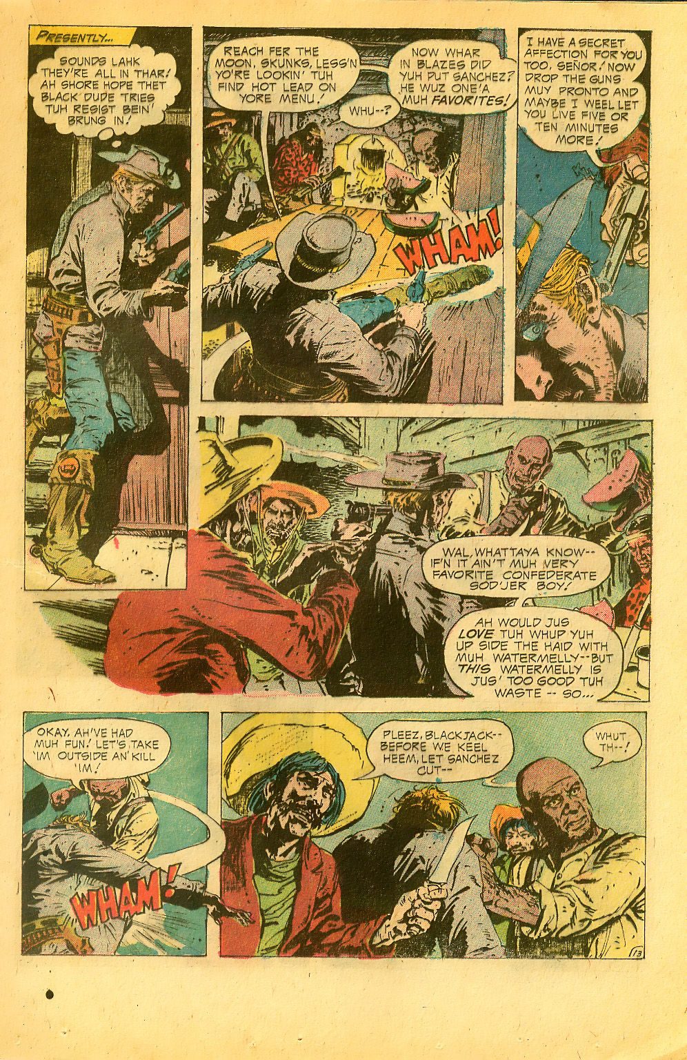 Read online Weird Western Tales (1972) comic -  Issue #22 - 21