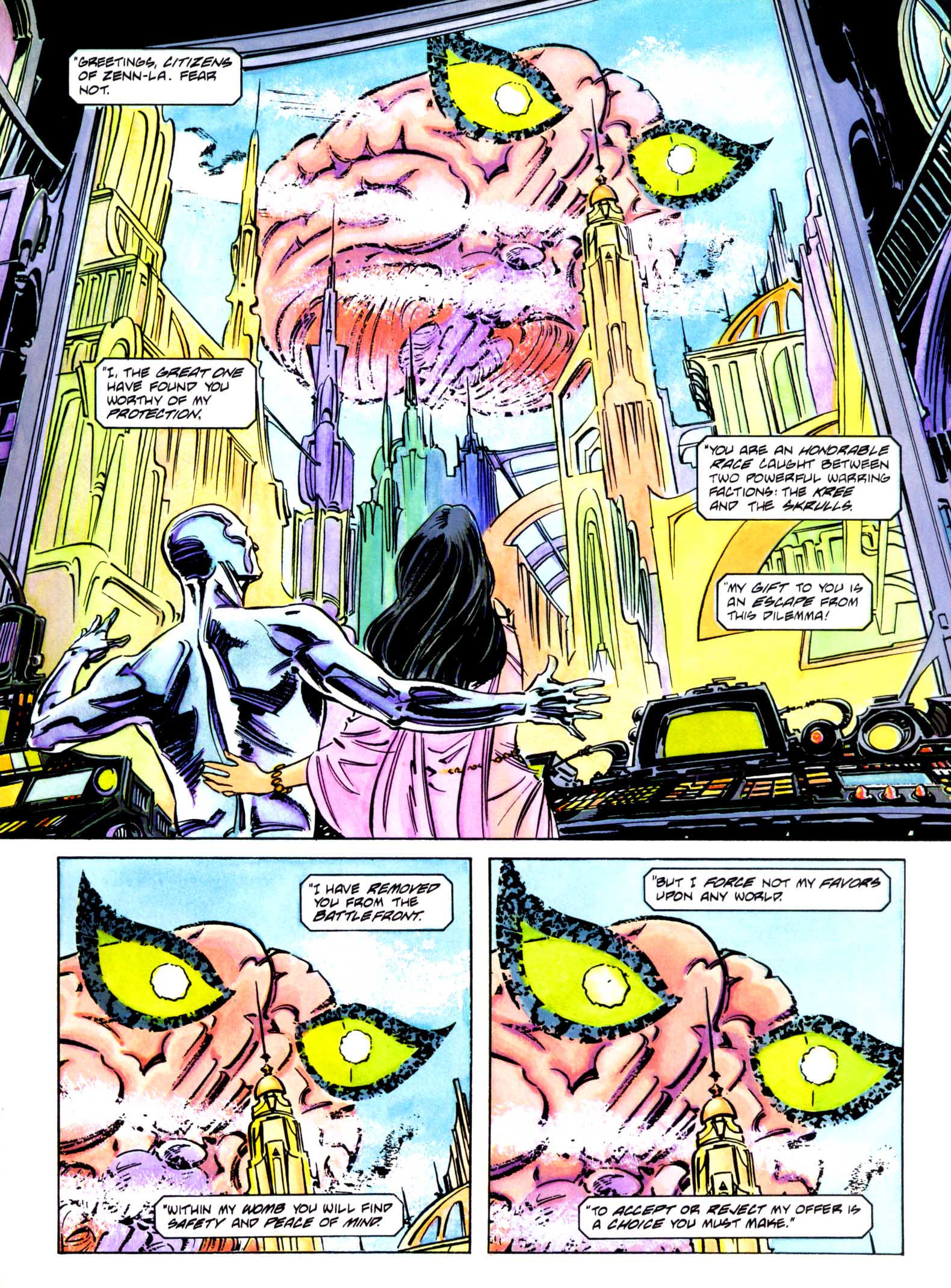 Read online Marvel Graphic Novel comic -  Issue #71 - Silver Surfer - Homecoming - 22