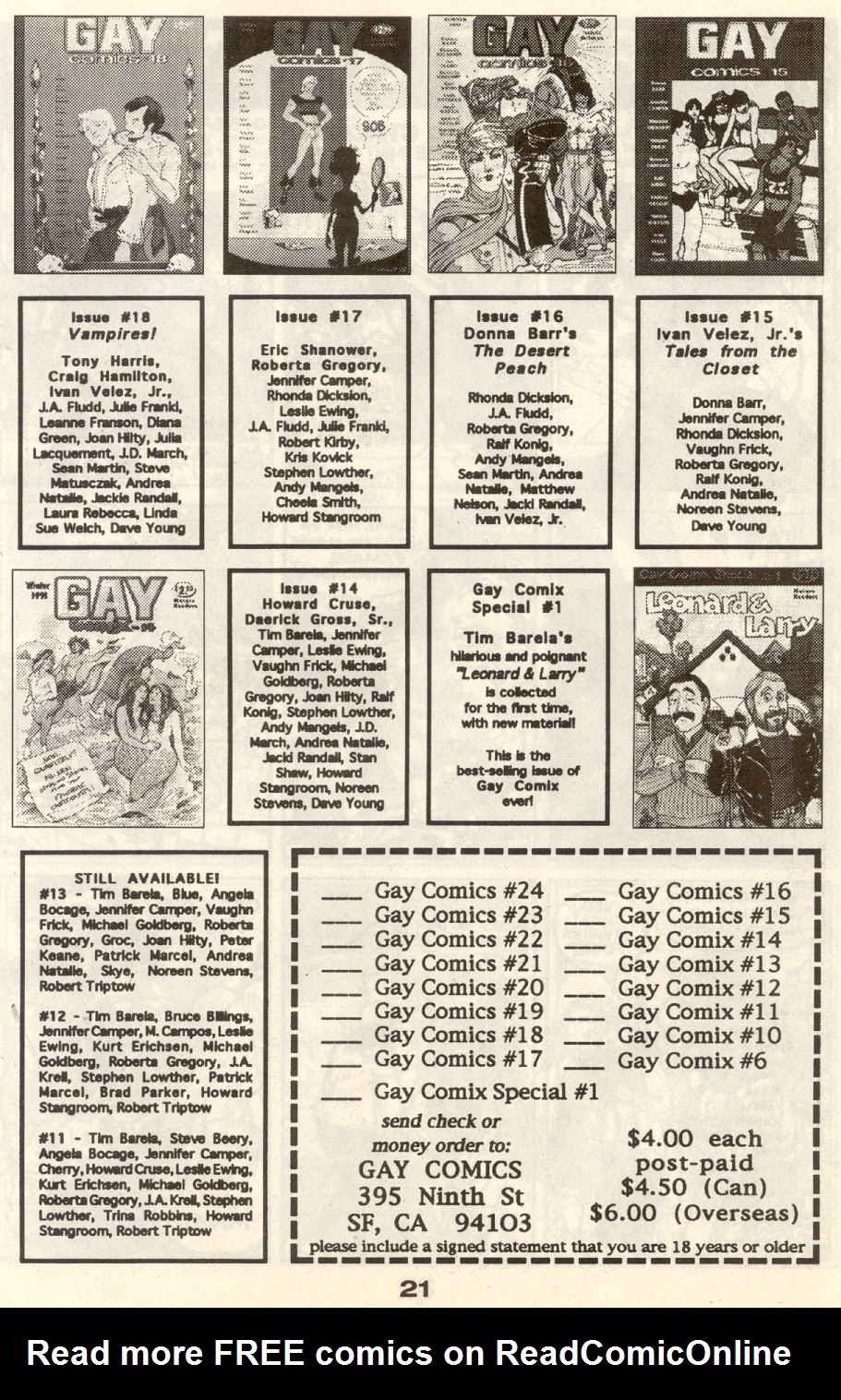 Read online Gay Comix (Gay Comics) comic -  Issue #24 - 24
