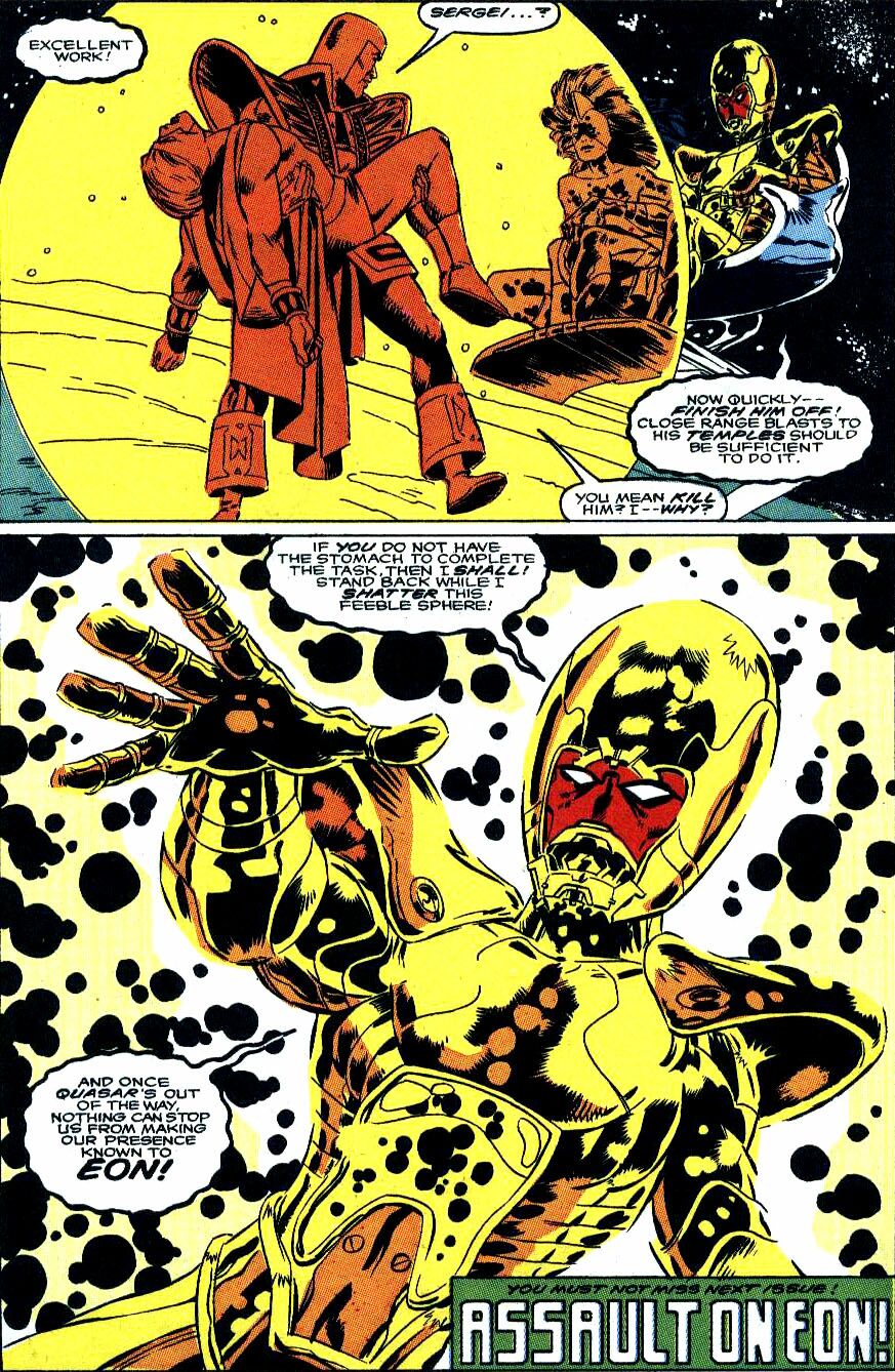 Read online Quasar comic -  Issue #19 - 23