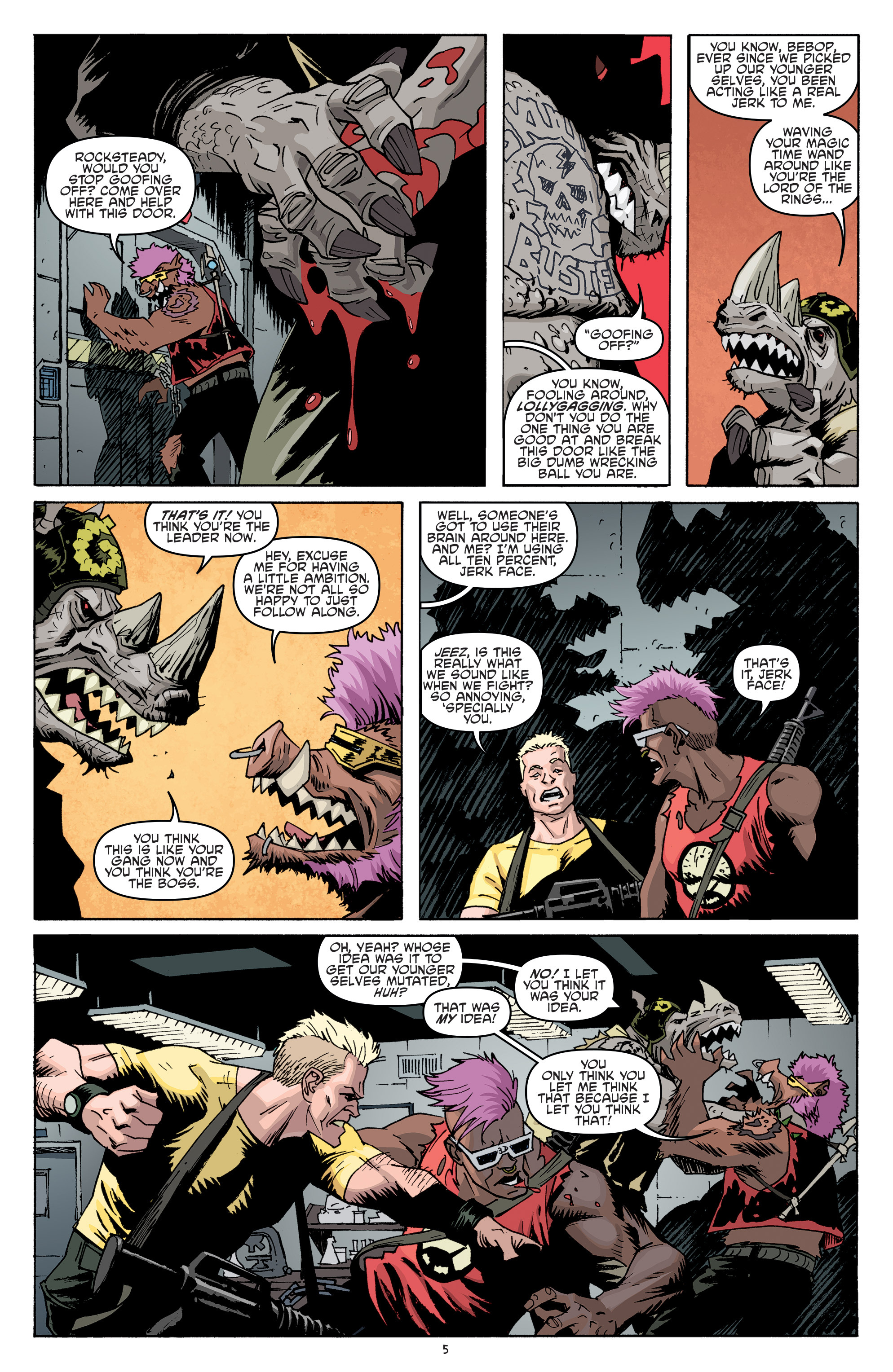 Read online Teenage Mutant Ninja Turtles Bebop & Rocksteady Destroy Everything comic -  Issue #3 - 7