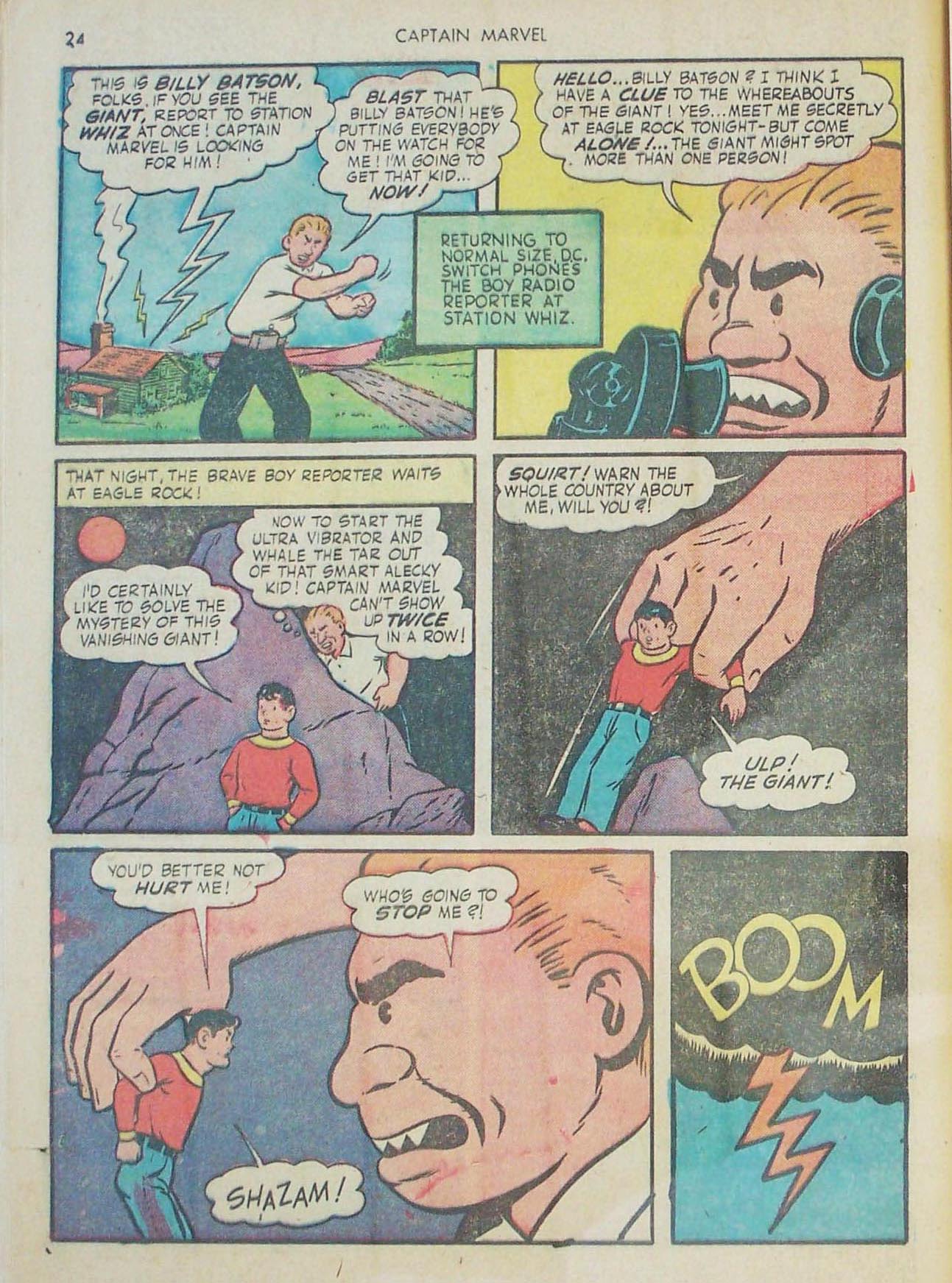 Read online Captain Marvel Adventures comic -  Issue #26 - 25