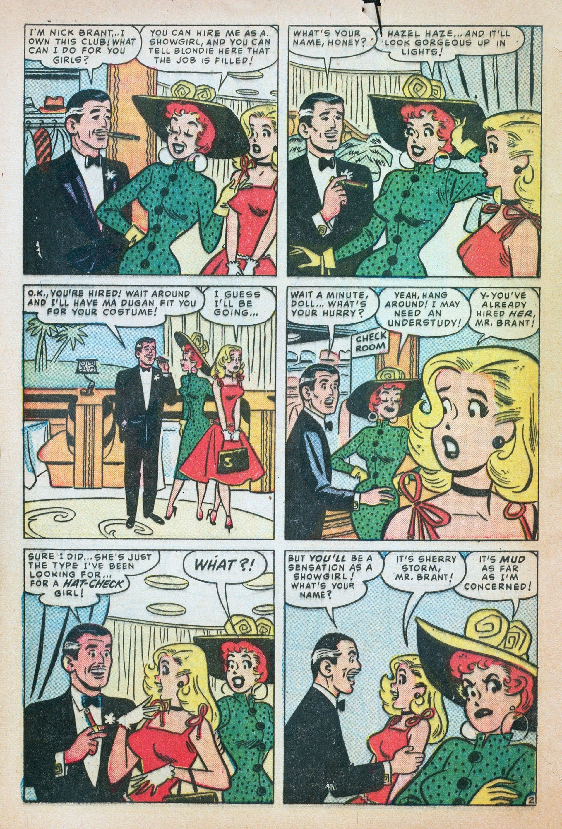 Read online Sherry the Showgirl (1956) comic -  Issue #1 - 4