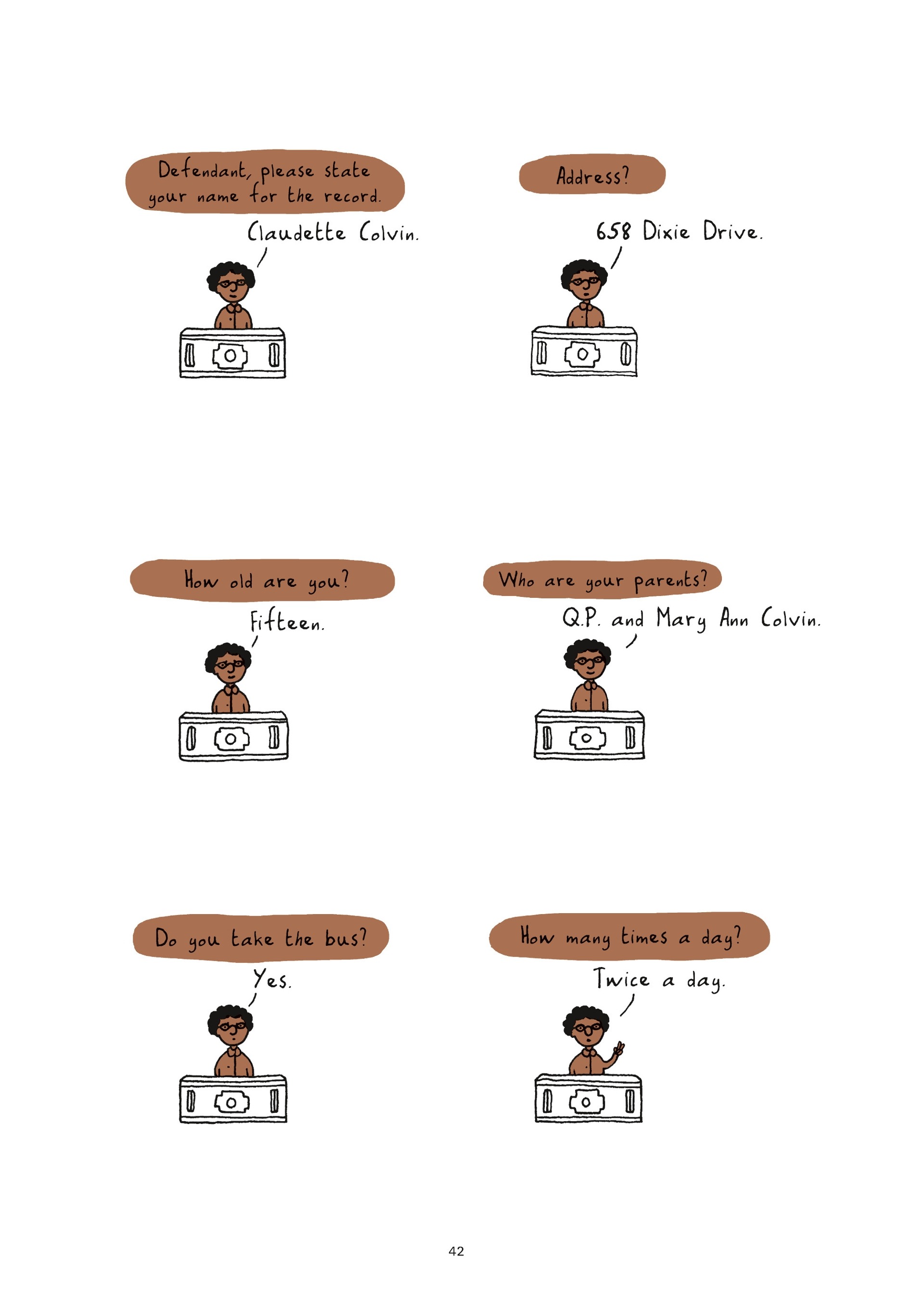 Read online Colored: The Unsung Life of Claudette Colvin comic -  Issue # TPB - 42