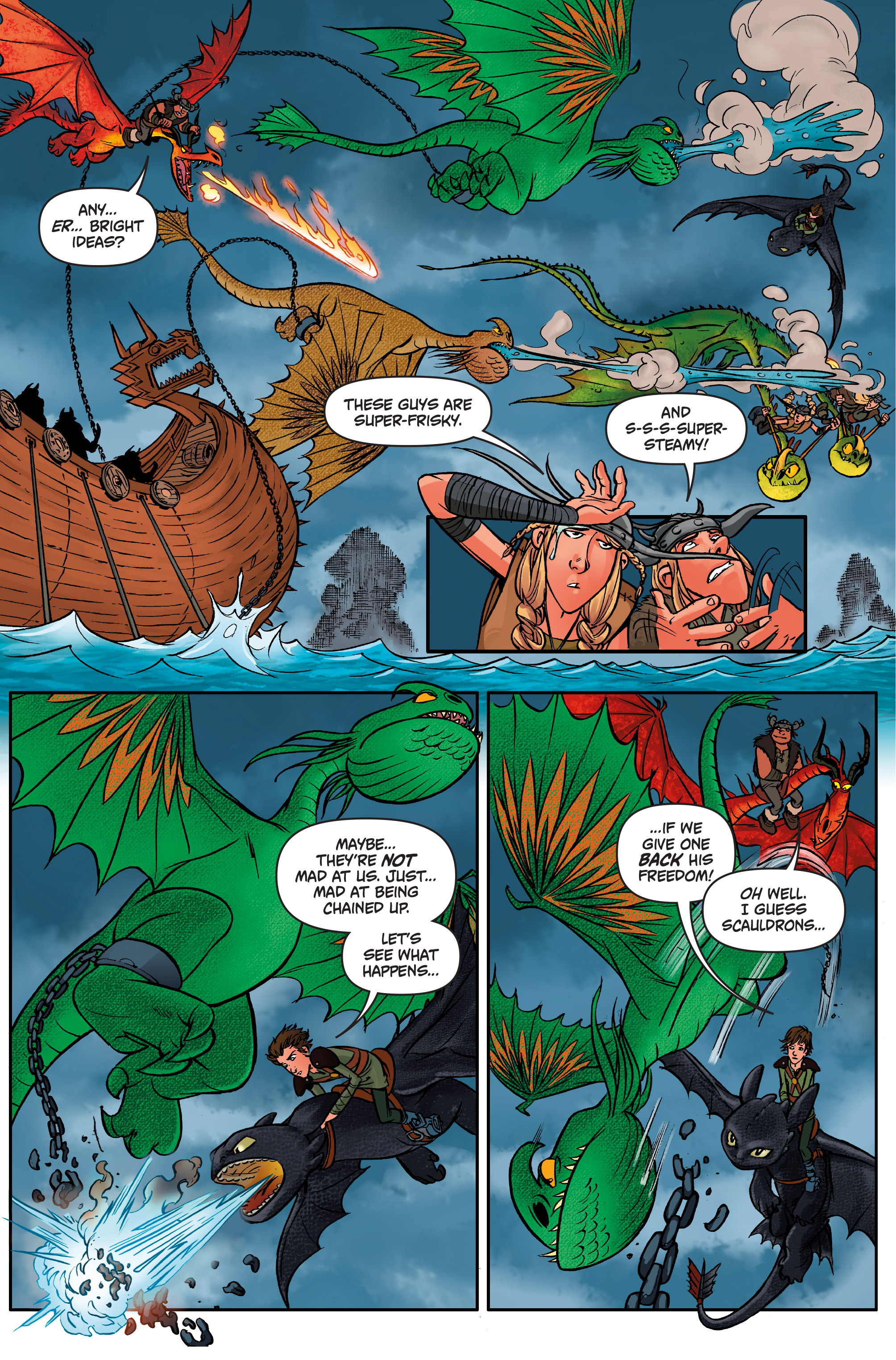 Read online DreamWorks Dragons: Defenders of Berk Collection: Fire & Ice comic -  Issue # TPB - 36