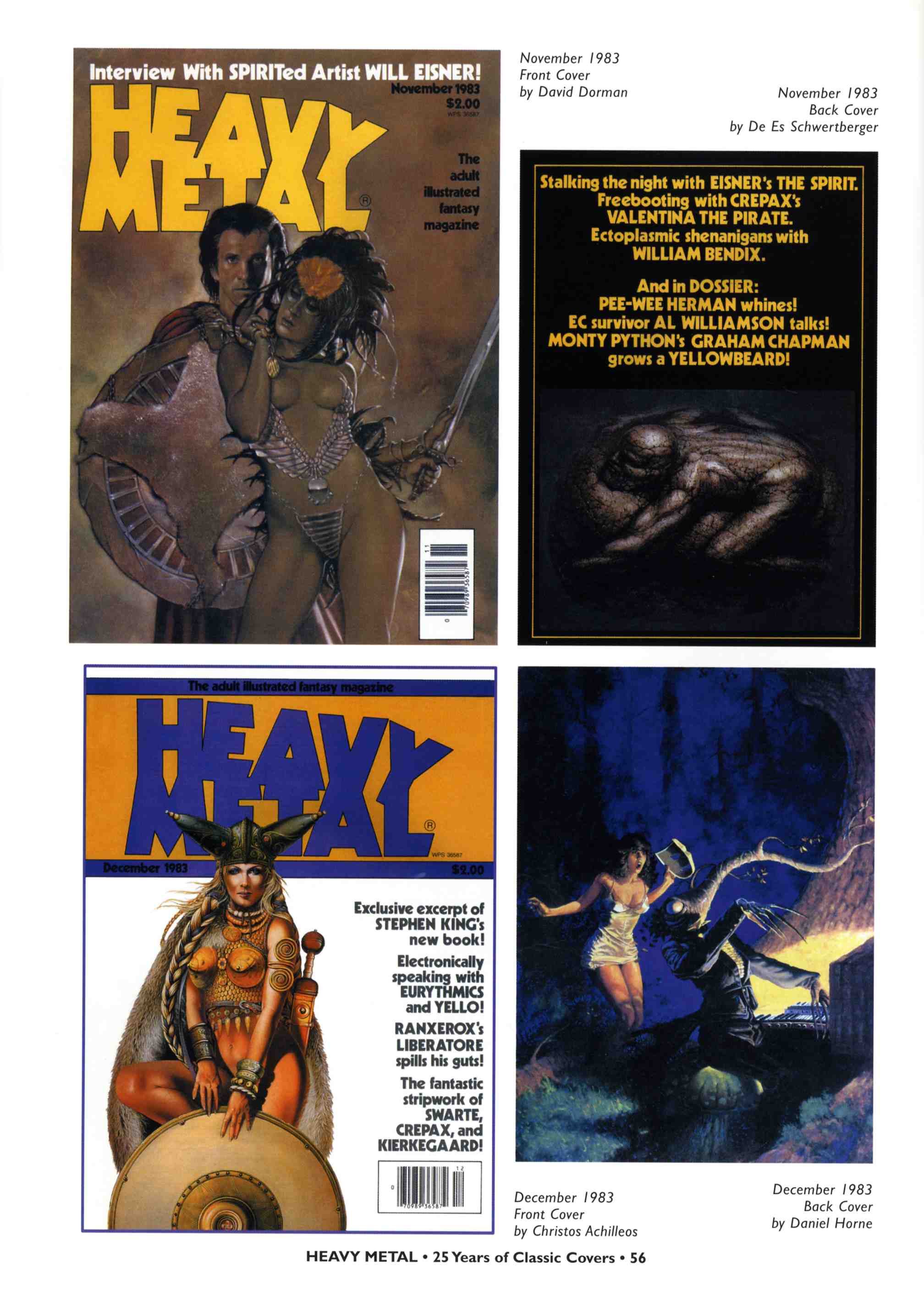Read online Heavy Metal: 25 Years of Classic Covers comic -  Issue # TPB - 62