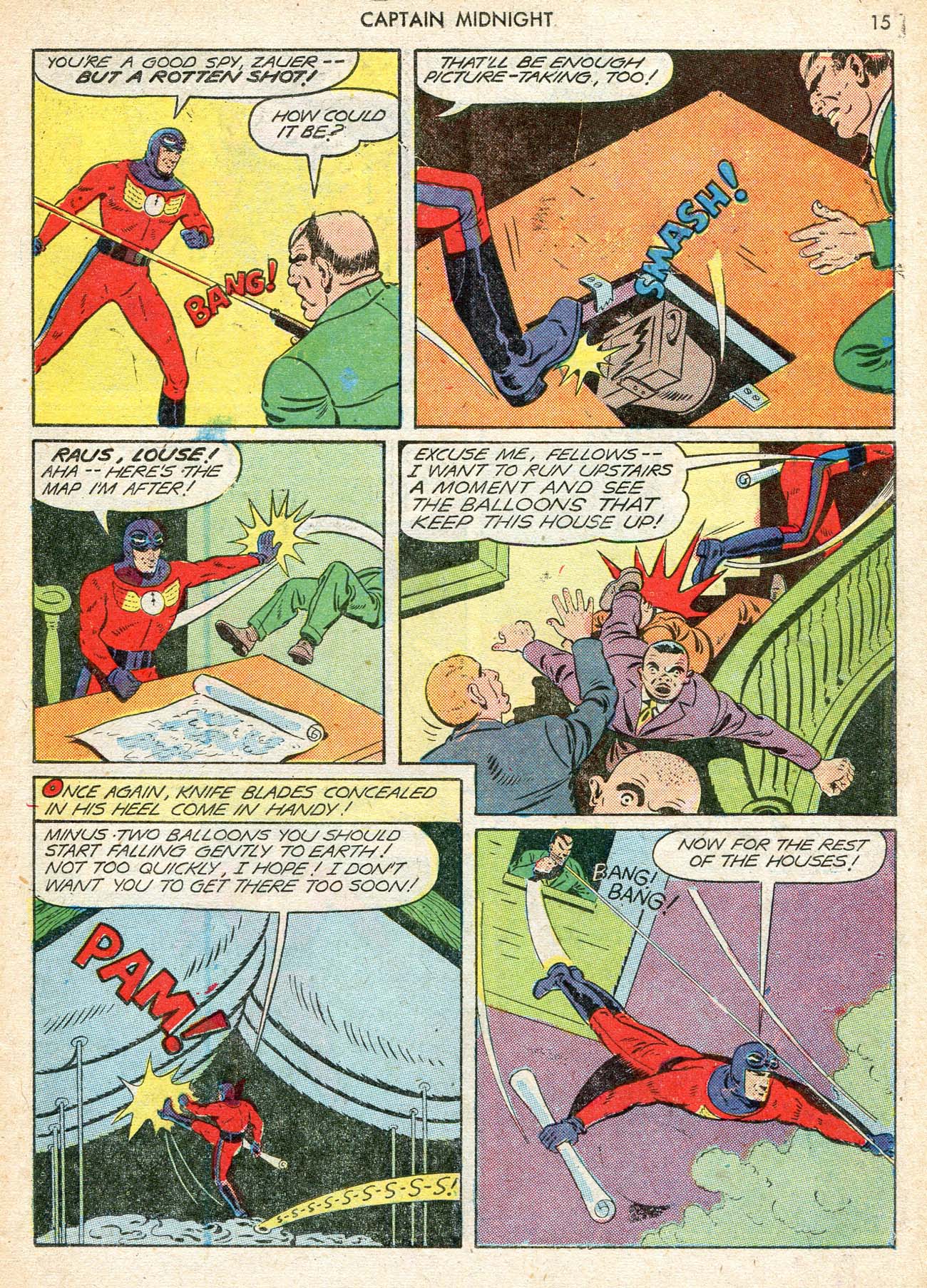 Read online Captain Midnight (1942) comic -  Issue #12 - 15