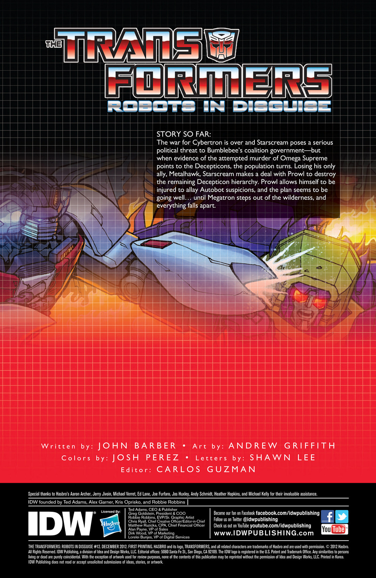 Read online Transformers: Robots In Disguise (2012) comic -  Issue #12 - 3