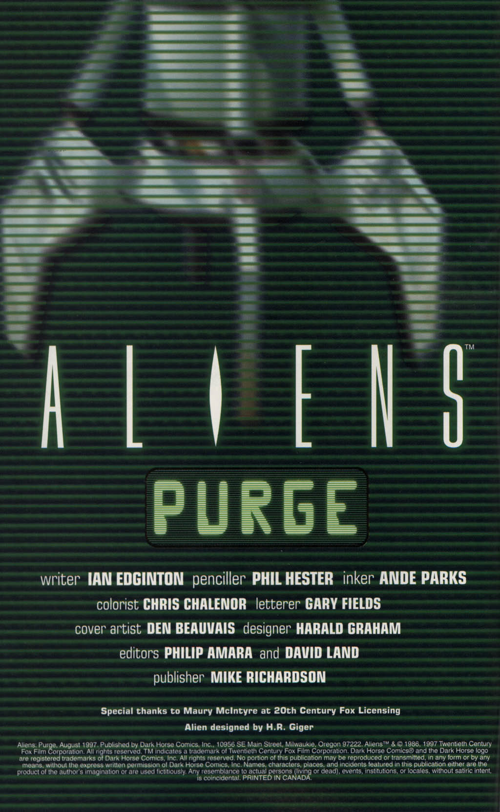 Read online Aliens: Purge comic -  Issue # Full - 2