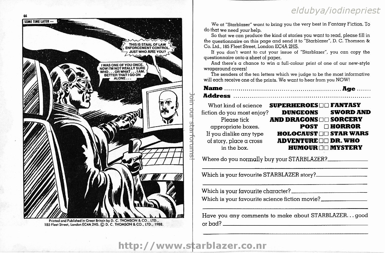 Read online Starblazer comic -  Issue #212 - 35