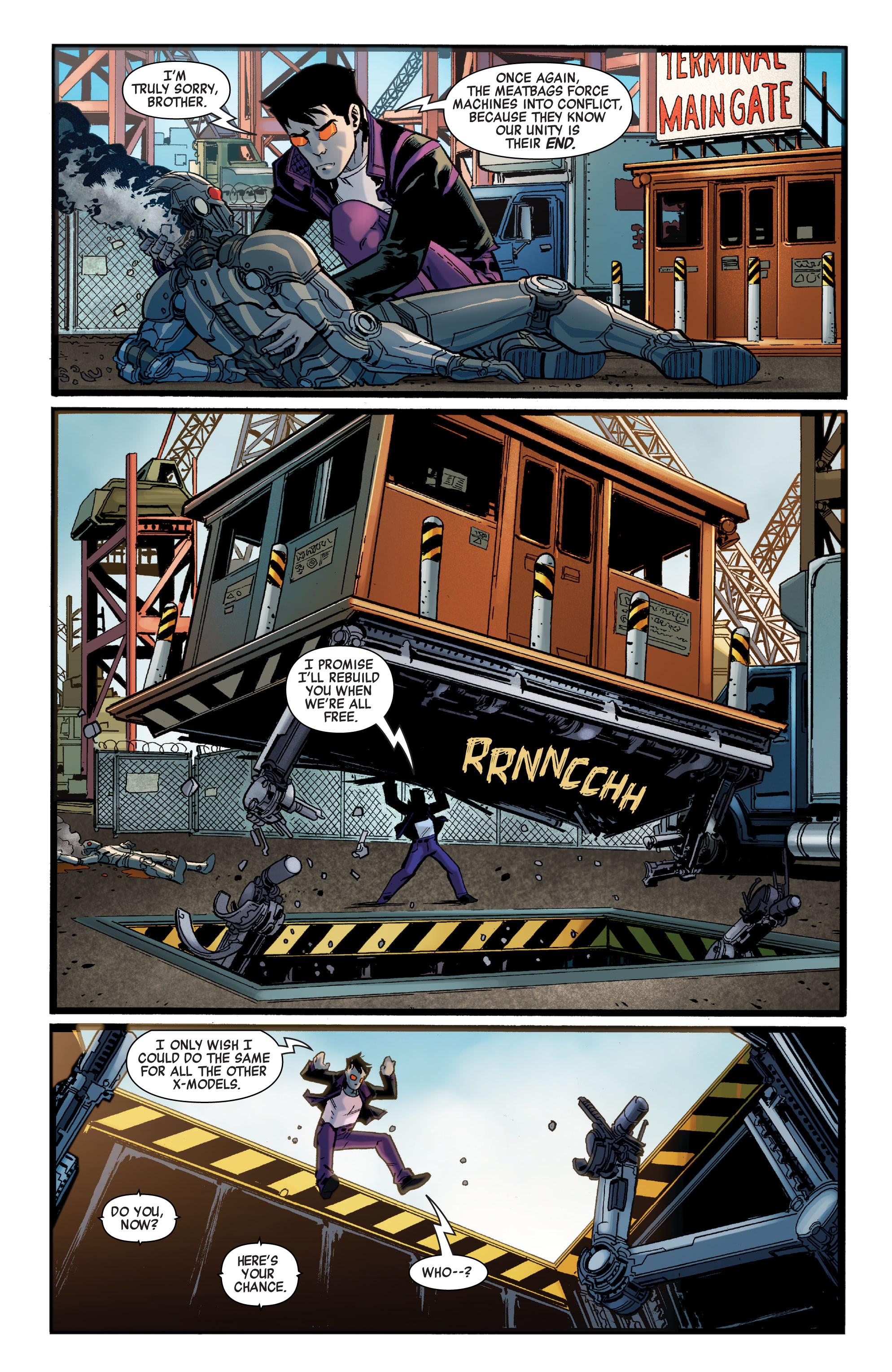 Read online 2020 Machine Man comic -  Issue #1 - 9