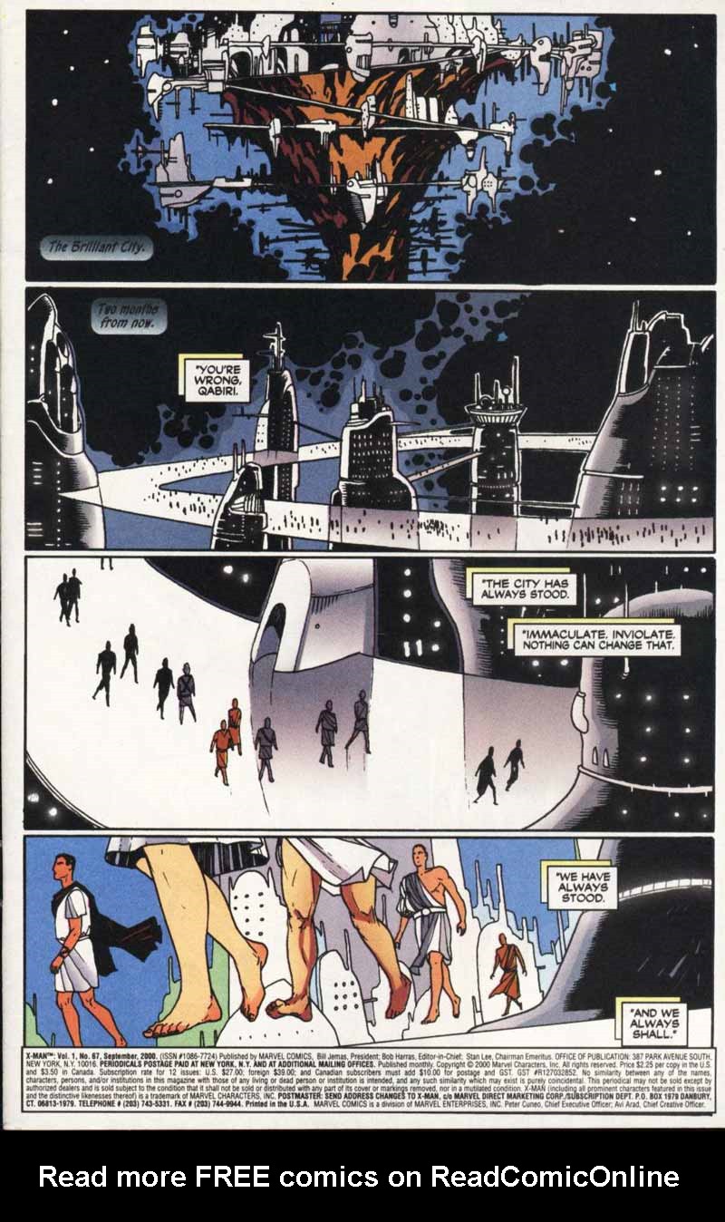 Read online X-Man comic -  Issue #67 - 2
